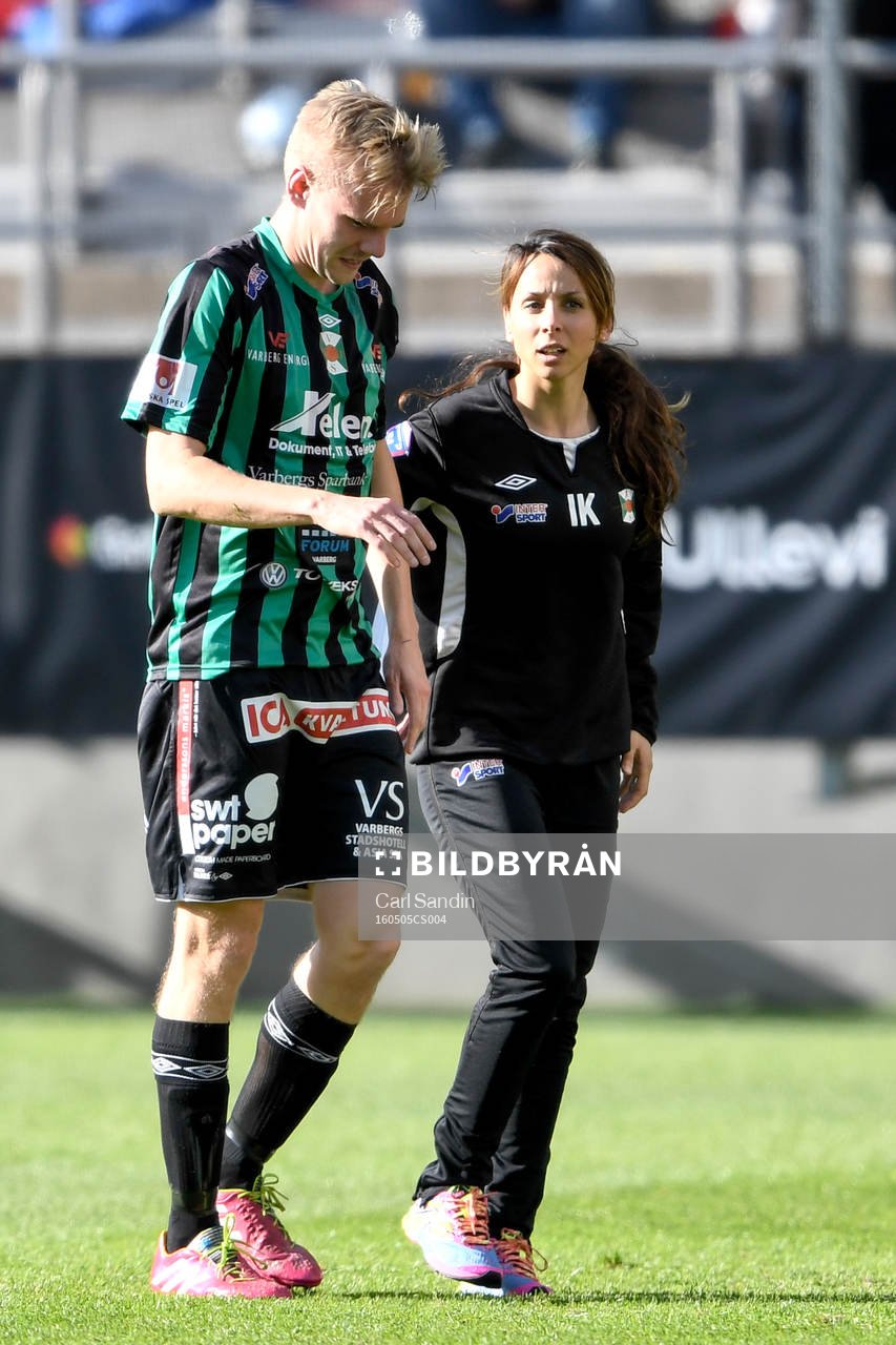 Varbergs Erik Lund får utgå skadad