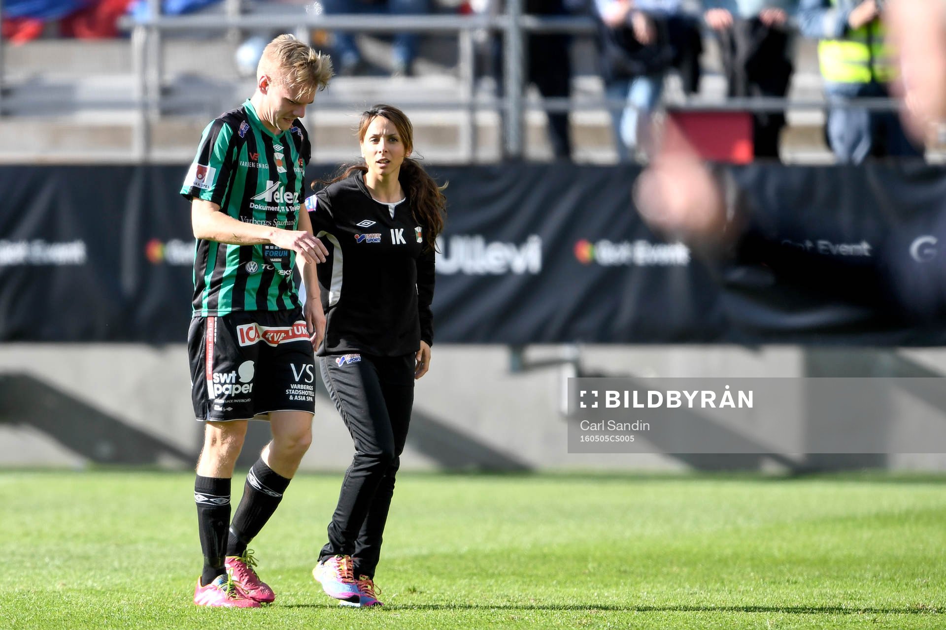 Varbergs Erik Lund får utgå skadad
