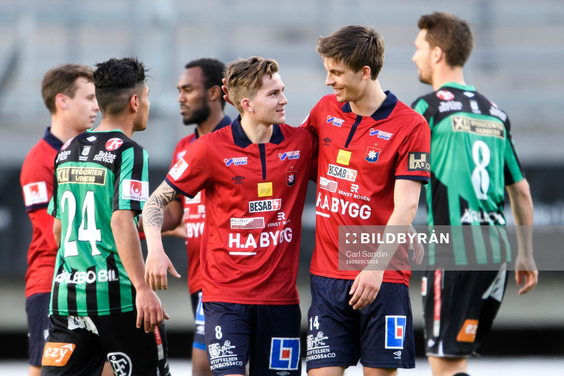 Örgrytes Andreas Östling och Daniel Paulson jublar