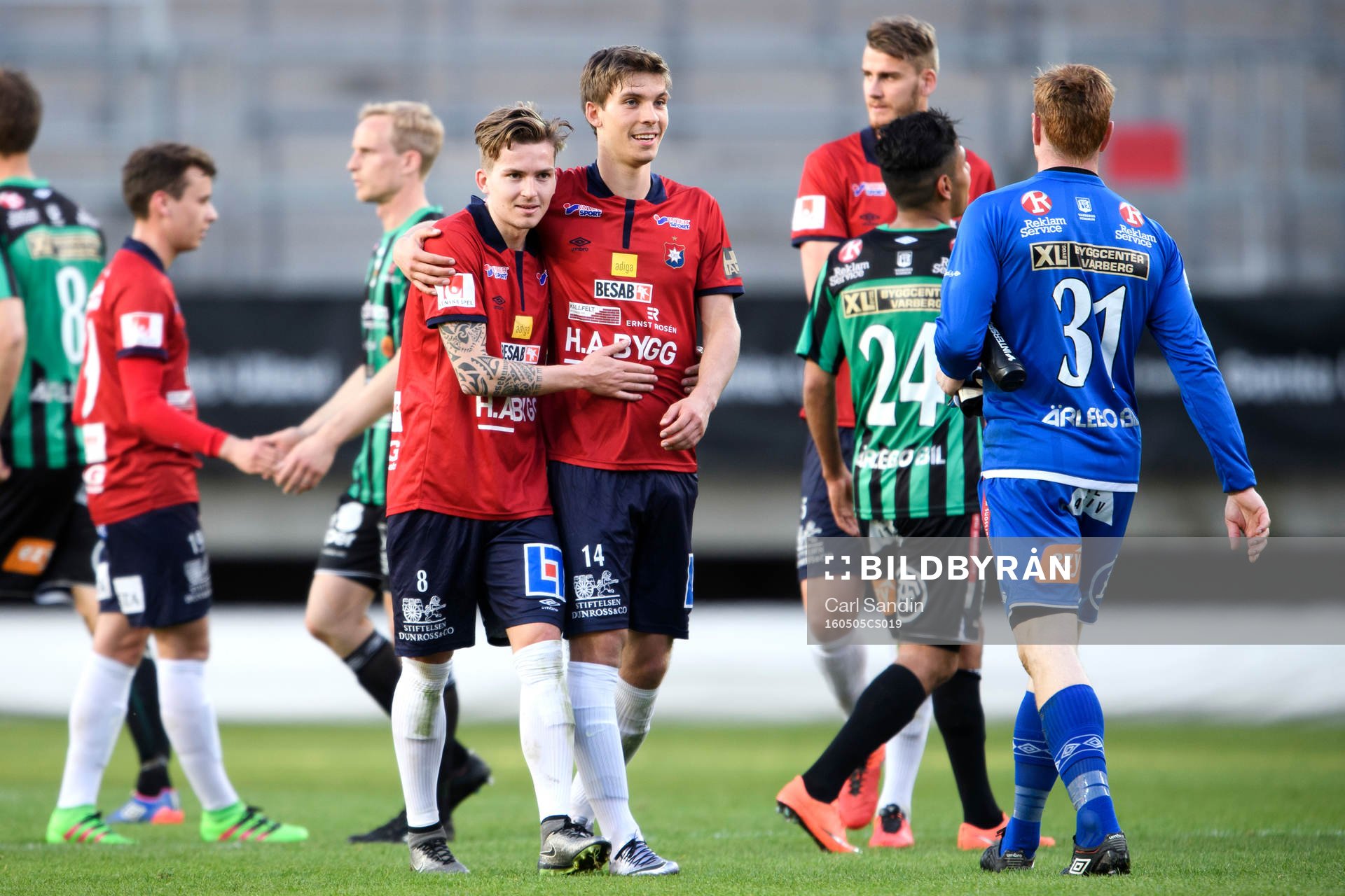 Örgrytes Andreas Östling och Daniel Paulson jublar