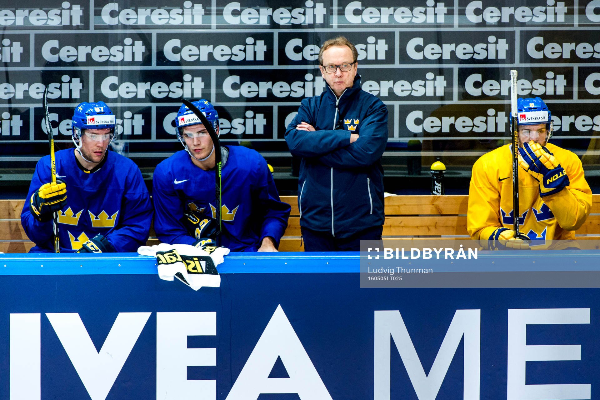 Förbundskapten Pär Mårts i båset