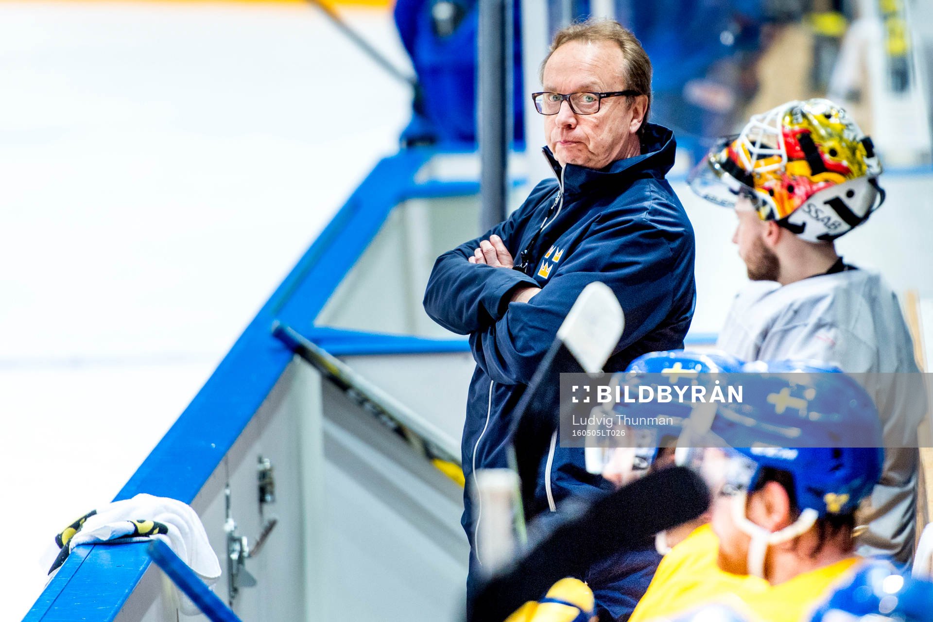 Förbundskapten Pär Mårts i båset
