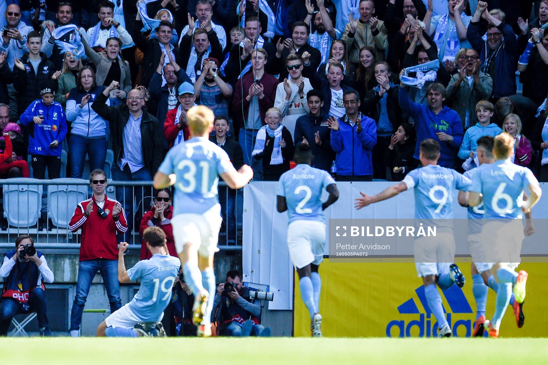 Malmö FFs Magnus Wolff Eikrem jublar