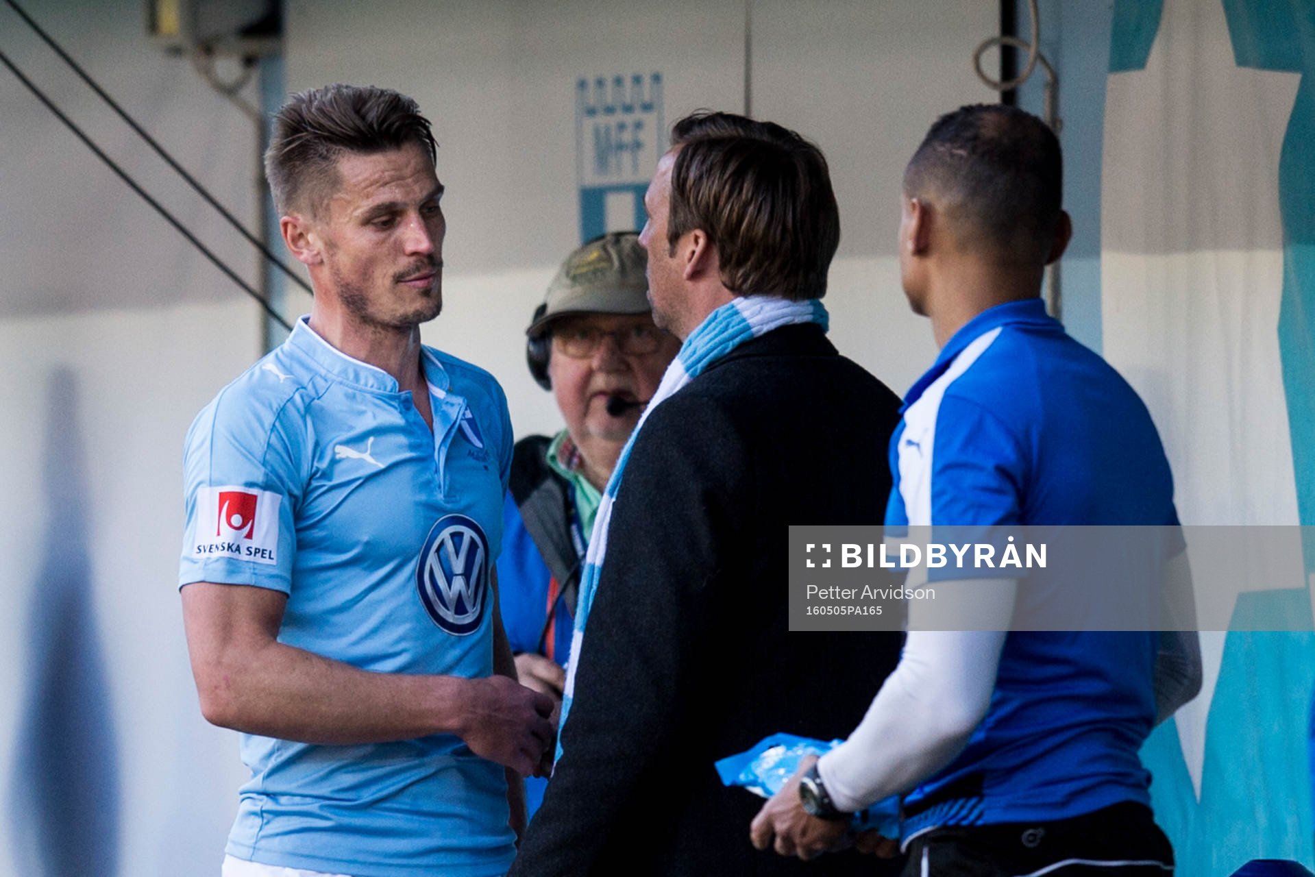 Malmö FFs Markus Rosenberg och tränare Allan Kuhn