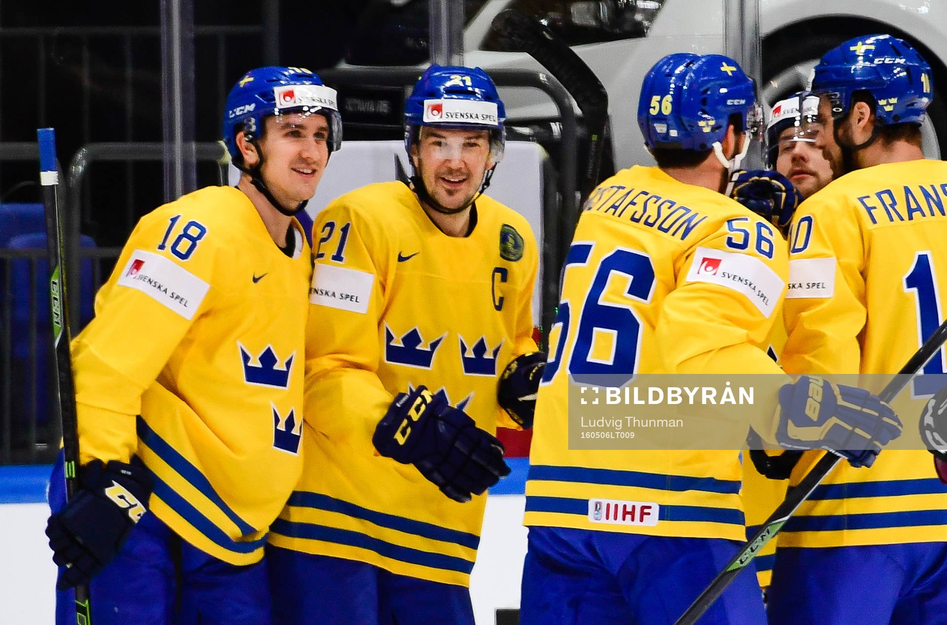 Sveriges Mikael Backlund , Jimmie Ericsson, Erik Gustafsson