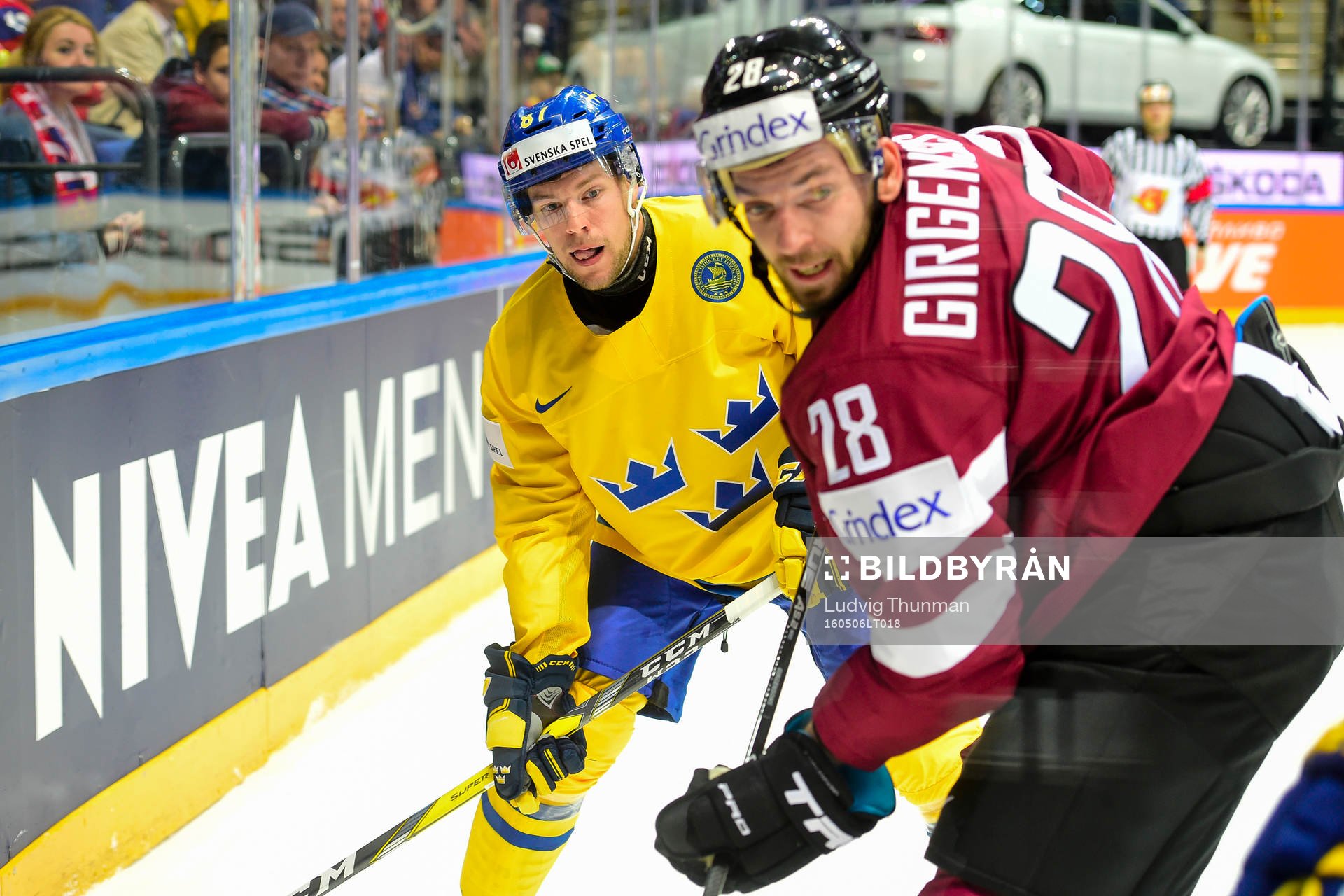 Lettlands Robert Rosen och Lettlands Zemgus Girgensons