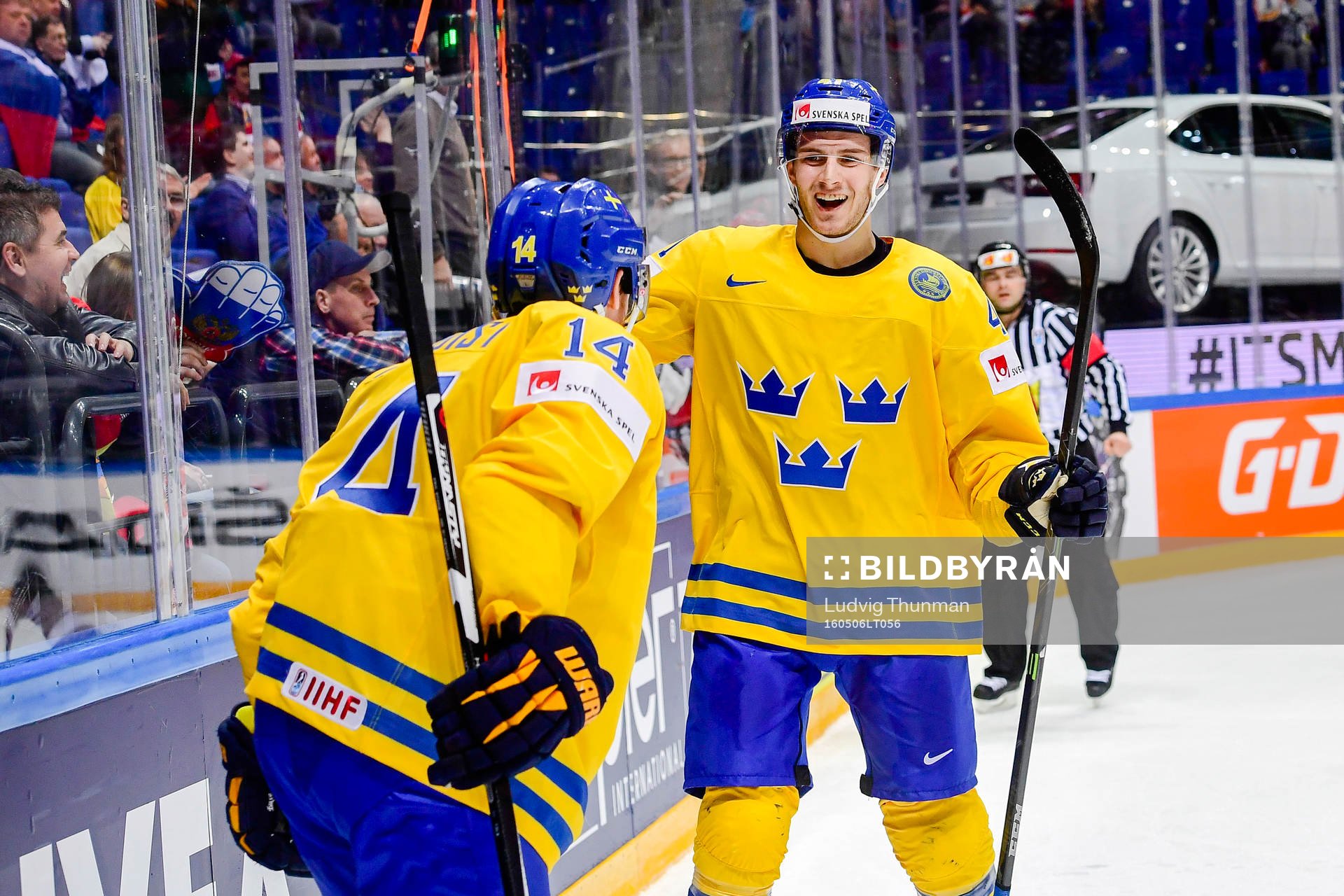 Sveriges Alexander Wennberg jublar