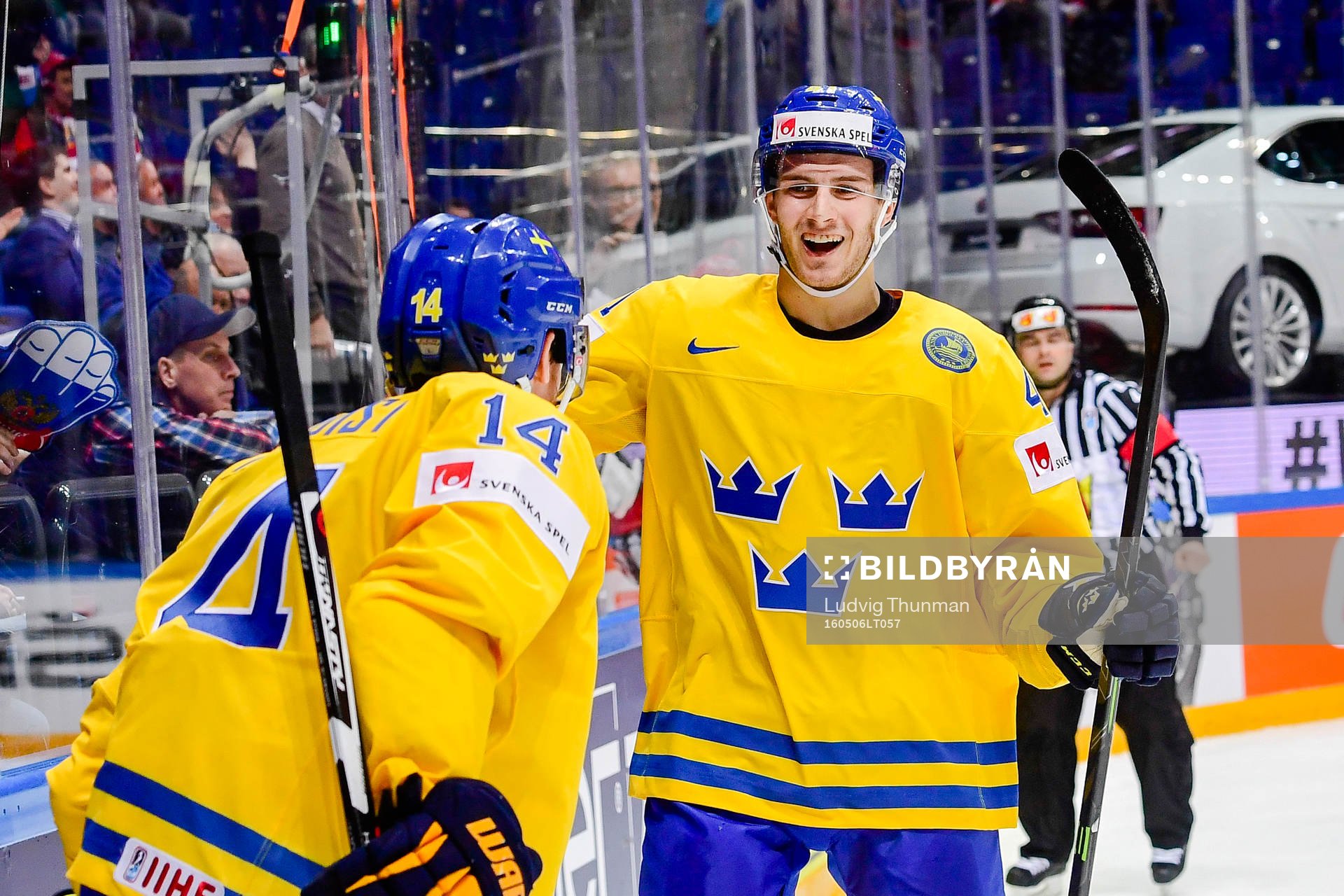 Sveriges Alexander Wennberg jublar