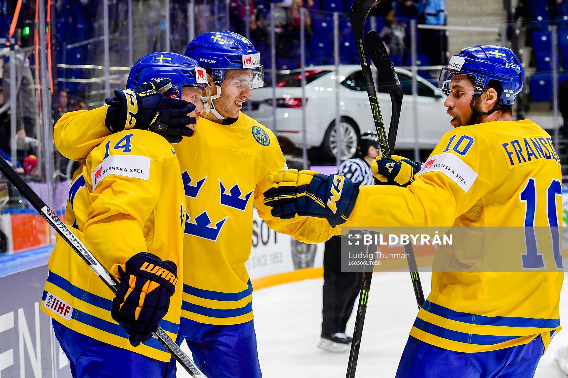 Sveriges Alexander Wennberg, Gustav Nyquist  och Johan