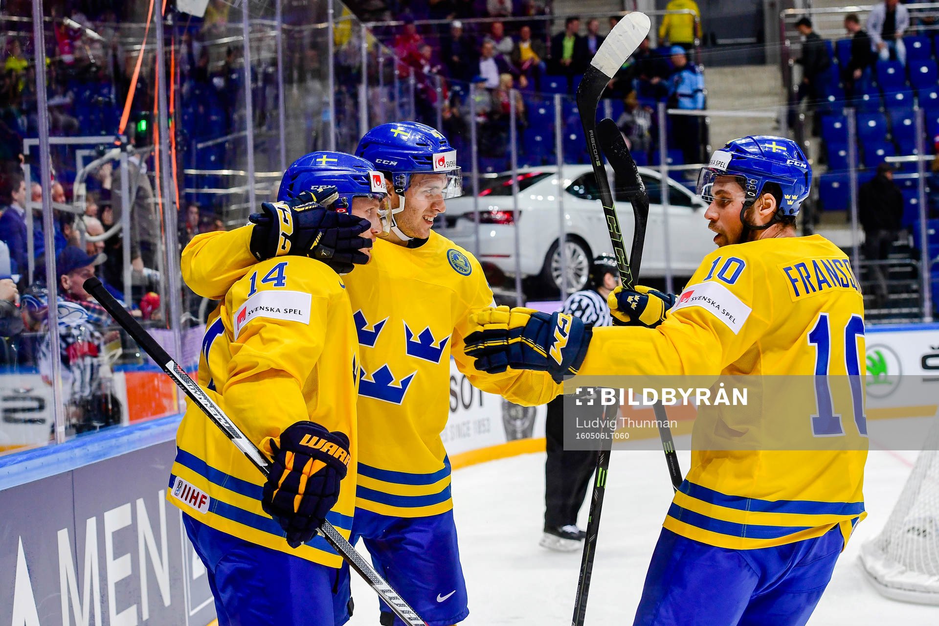 Sveriges Alexander Wennberg, Gustav Nyquist  och Johan