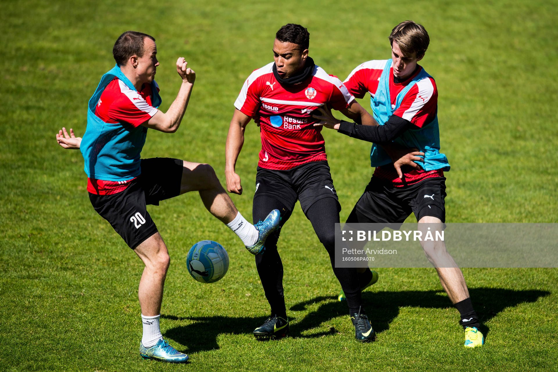 Carl Wede, Matthew Rusike och Adam Eriksson