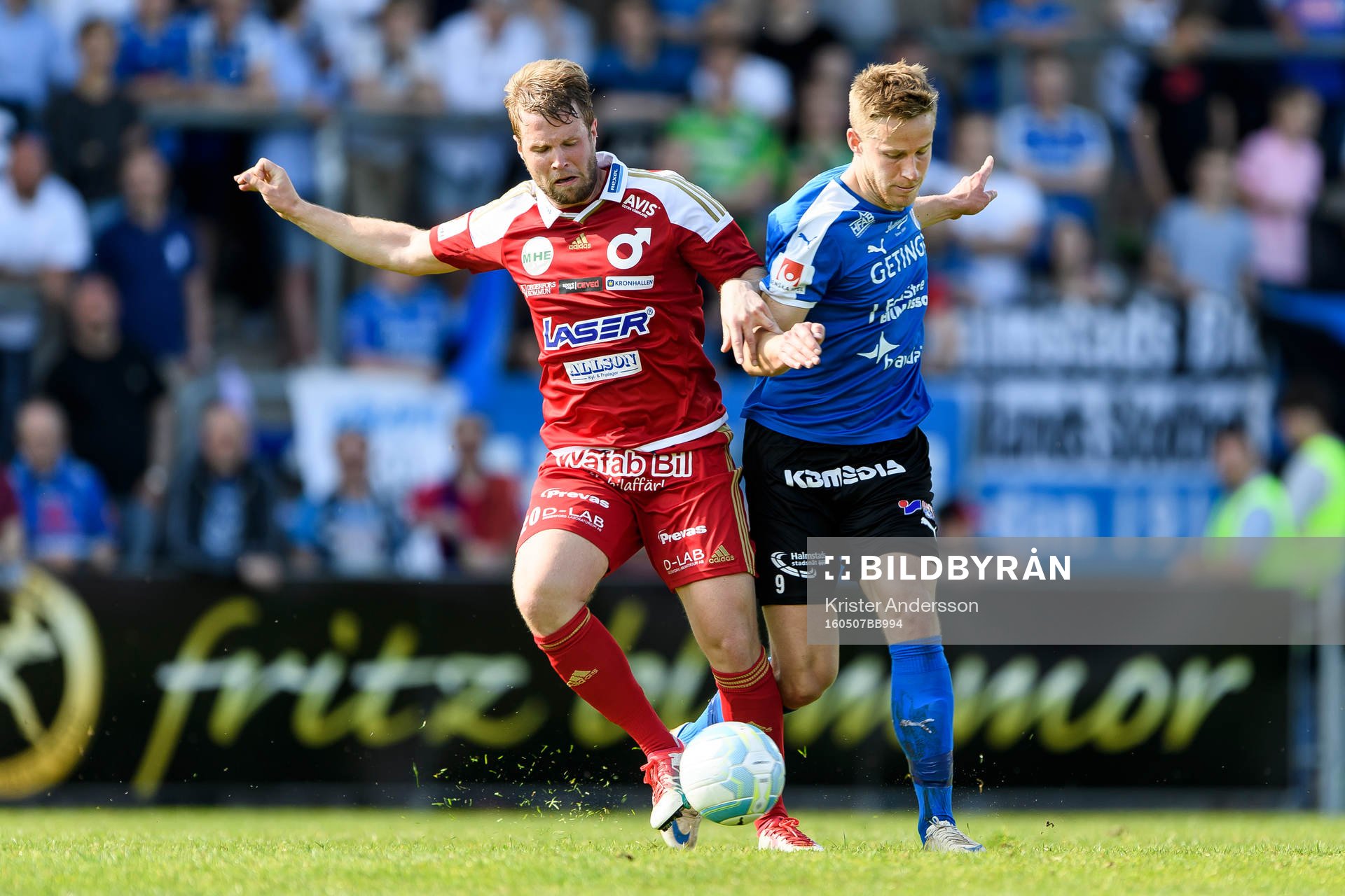 Degerfors Christoffer Wiktorsson och Halmstads Alexander