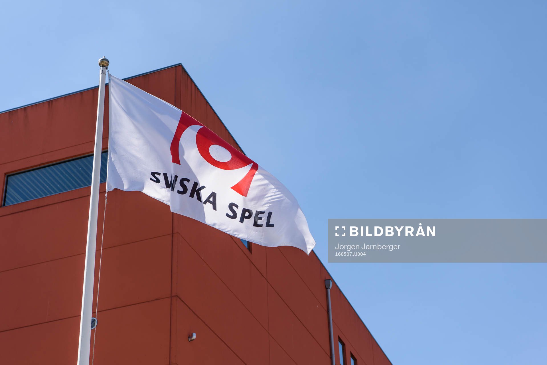 Svenska spels flagga på Borås arena