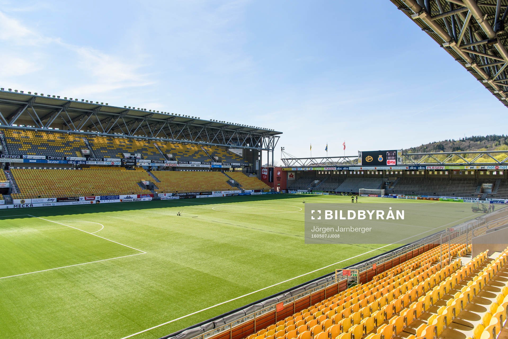 Interiör på Borås arena under fotbollsmatchen i Allsvenskan mellan Elfsborg och Gefle den 7 maj 2016 i BORÅS.