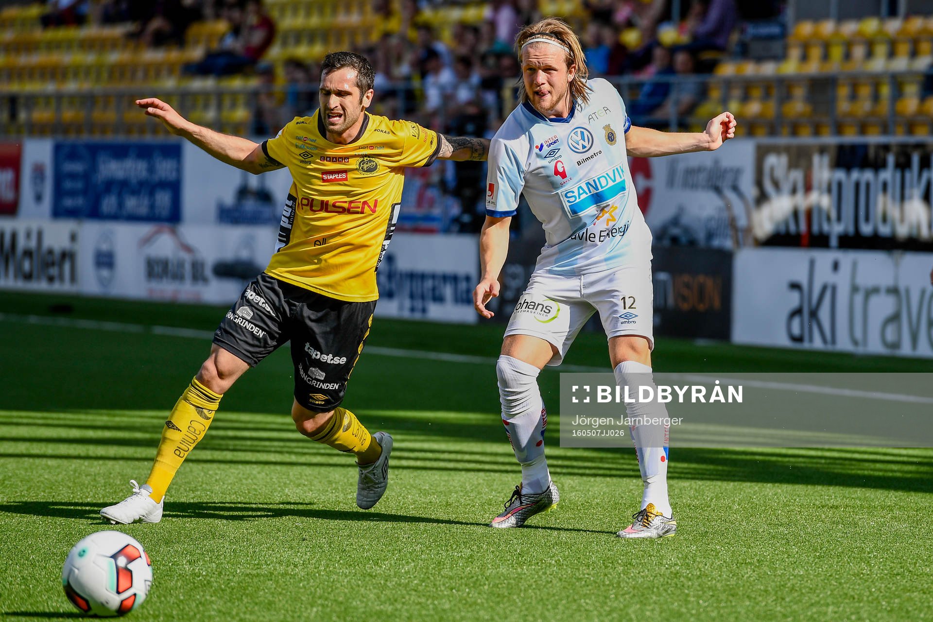 Elfsborgs Emir Bajrami och Gefles Anders Bååth