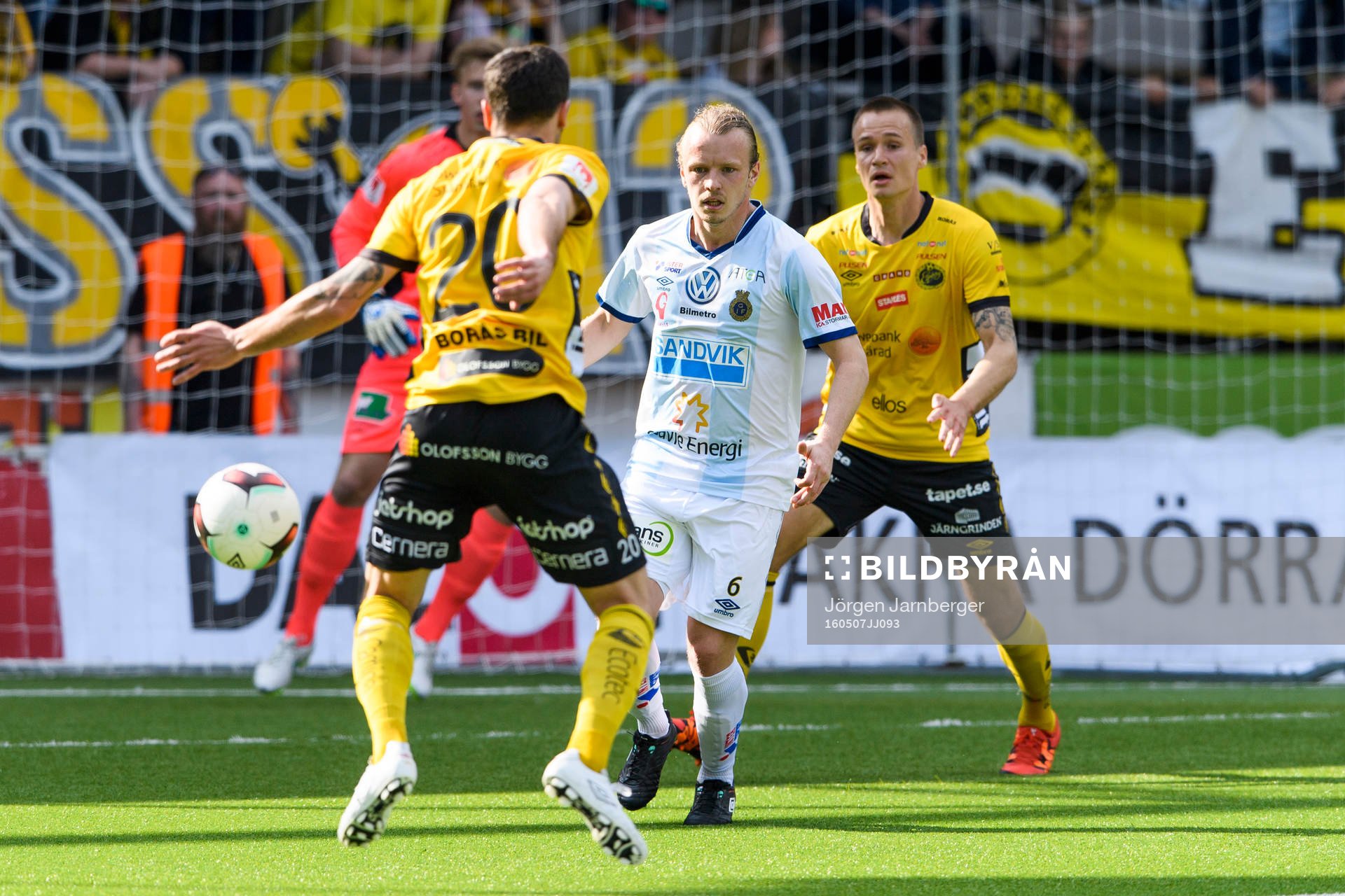 Gefles Jesper Florén under fotbollsmatchen i Allsvenskan mellan Elfsborg och Gefle den 7 maj 2016 i BORÅS.