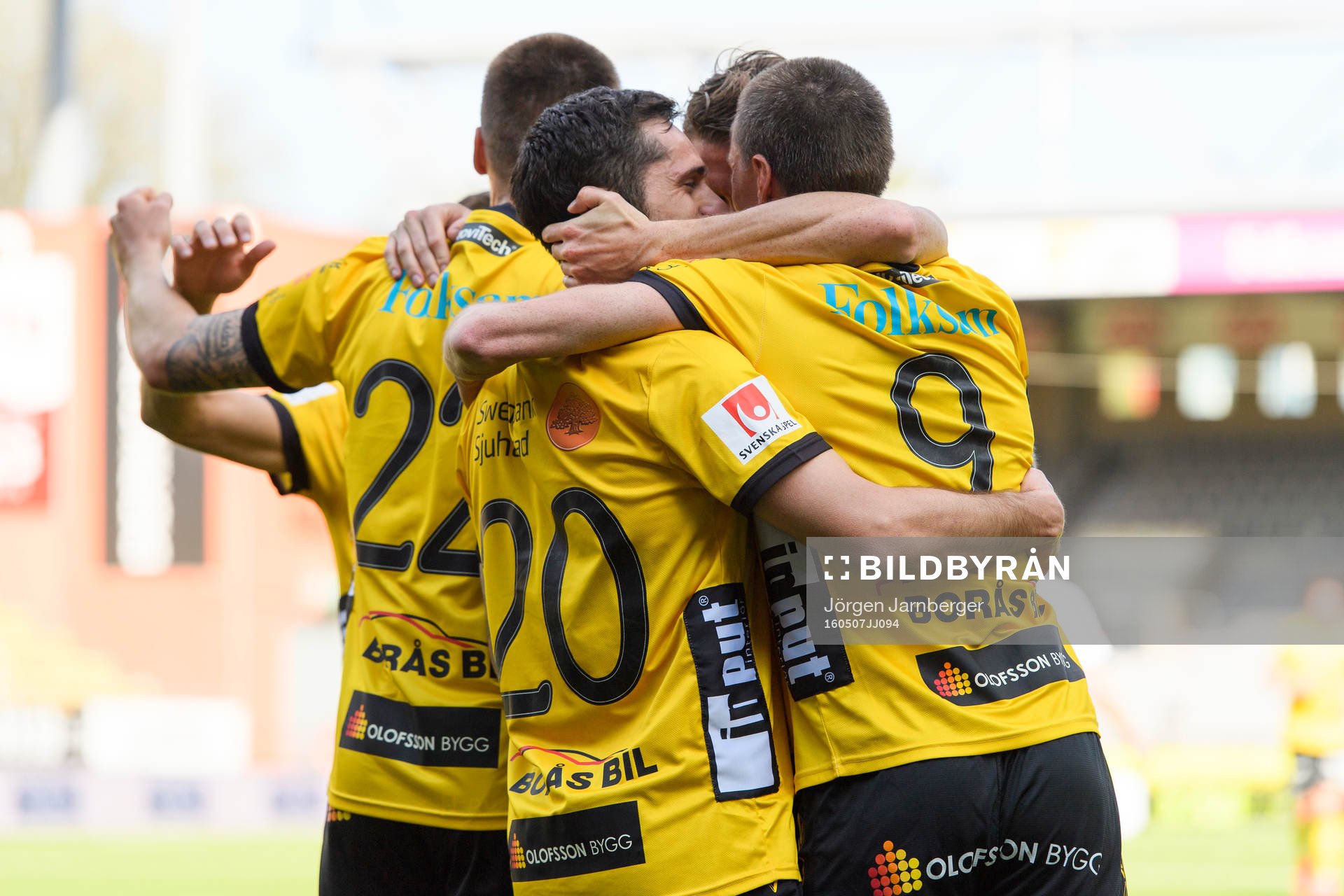 Elfsborgs spelare jublar