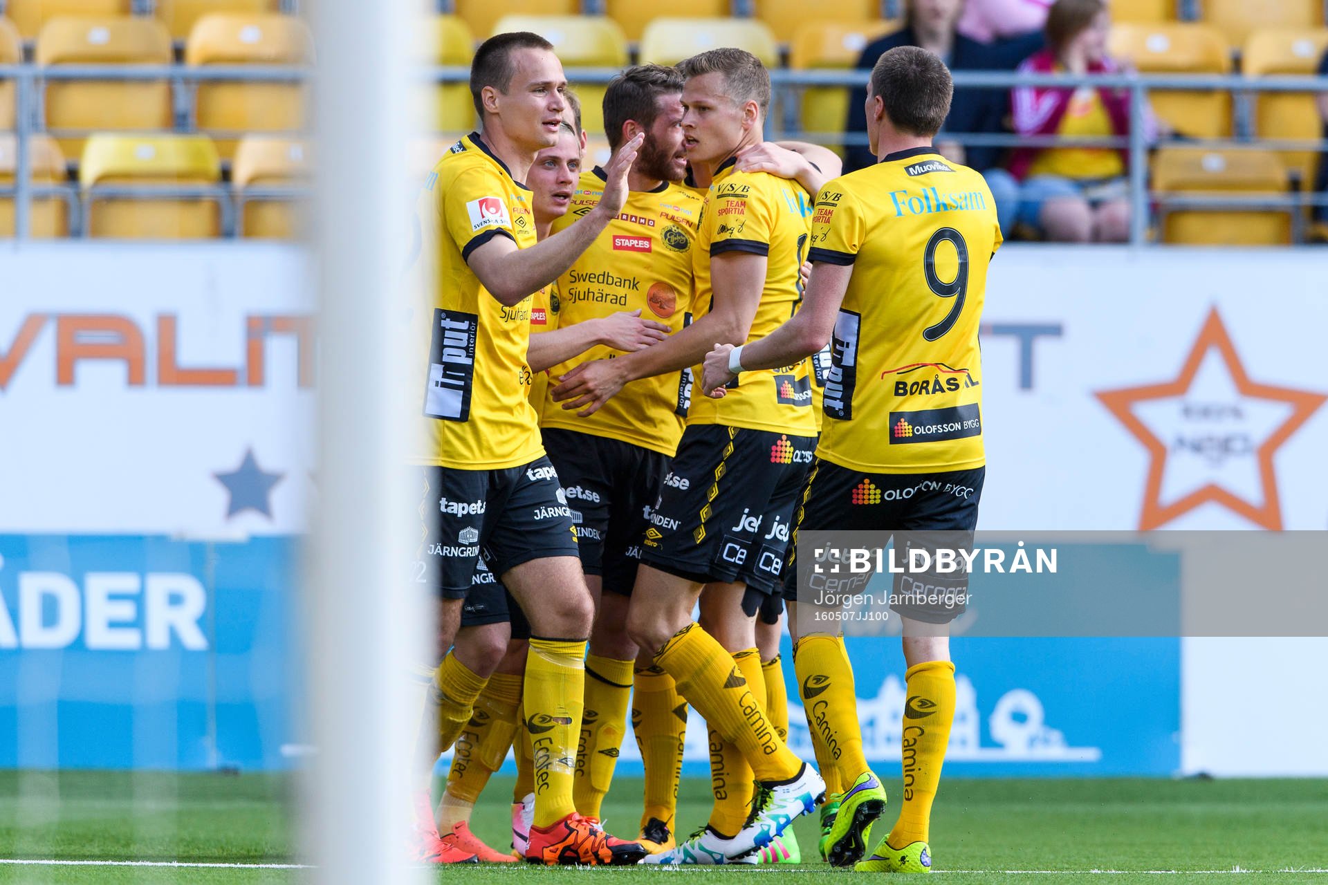 Elfsborgs spelarna jublar