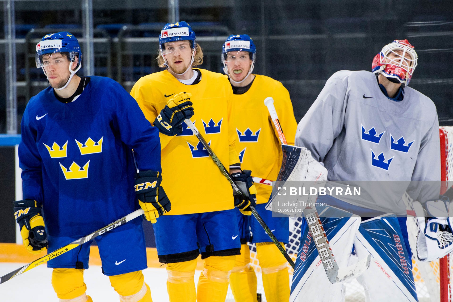 Robert Rosen, Anton Lindholm, Niclas Burström och målvakt