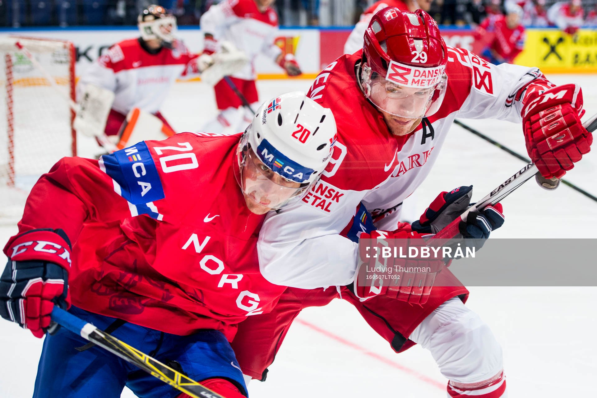 Norges Anders Bastiansen och Danmarks Morten Madsen