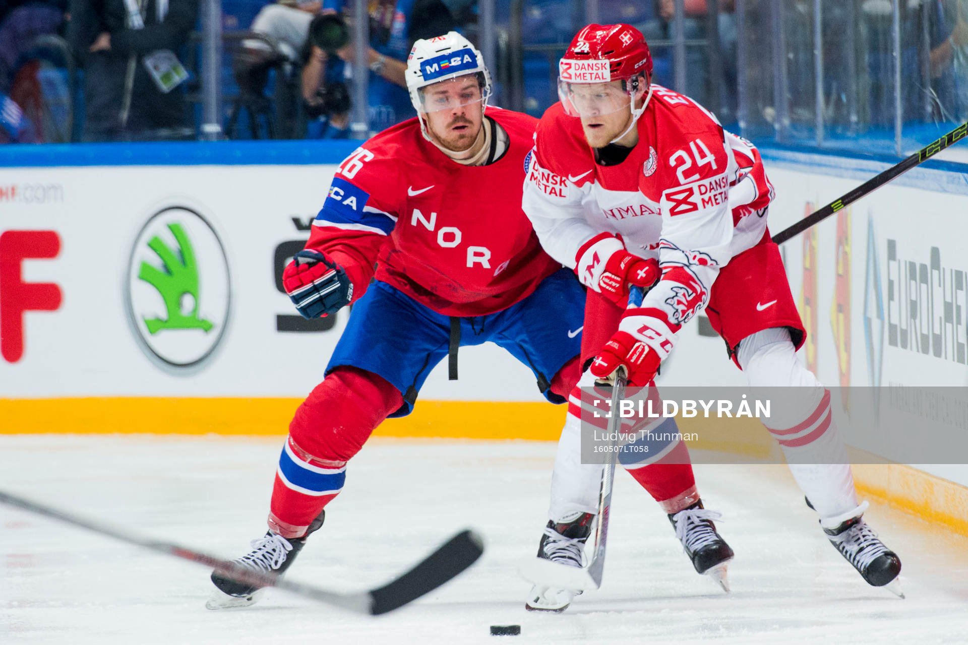 Norges Kristian Forsberg och Danmarks Nikolaj Ehlers
