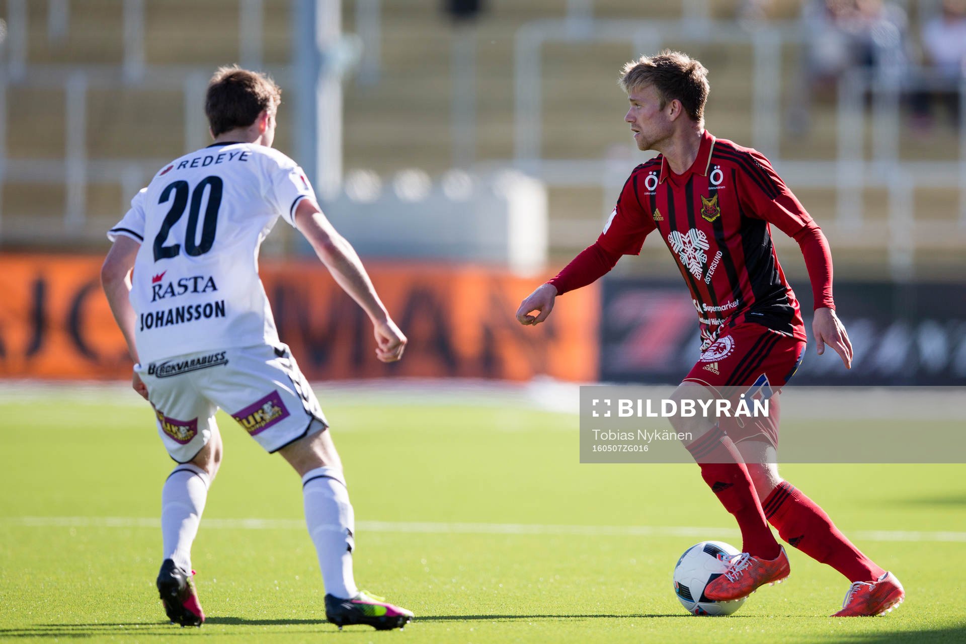 Östersunds Dennis Widgren mot Kalmars Carl Johansson