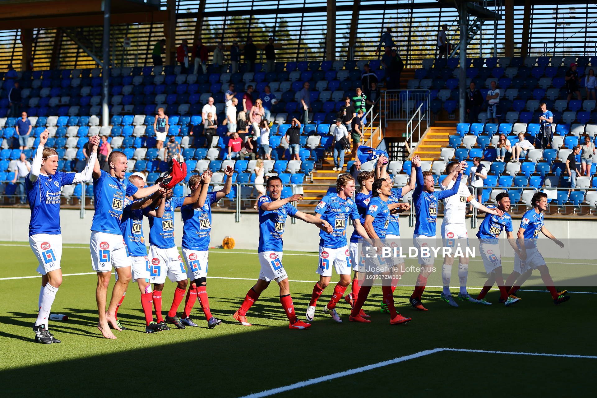 Åtvidabergs spelare jublar