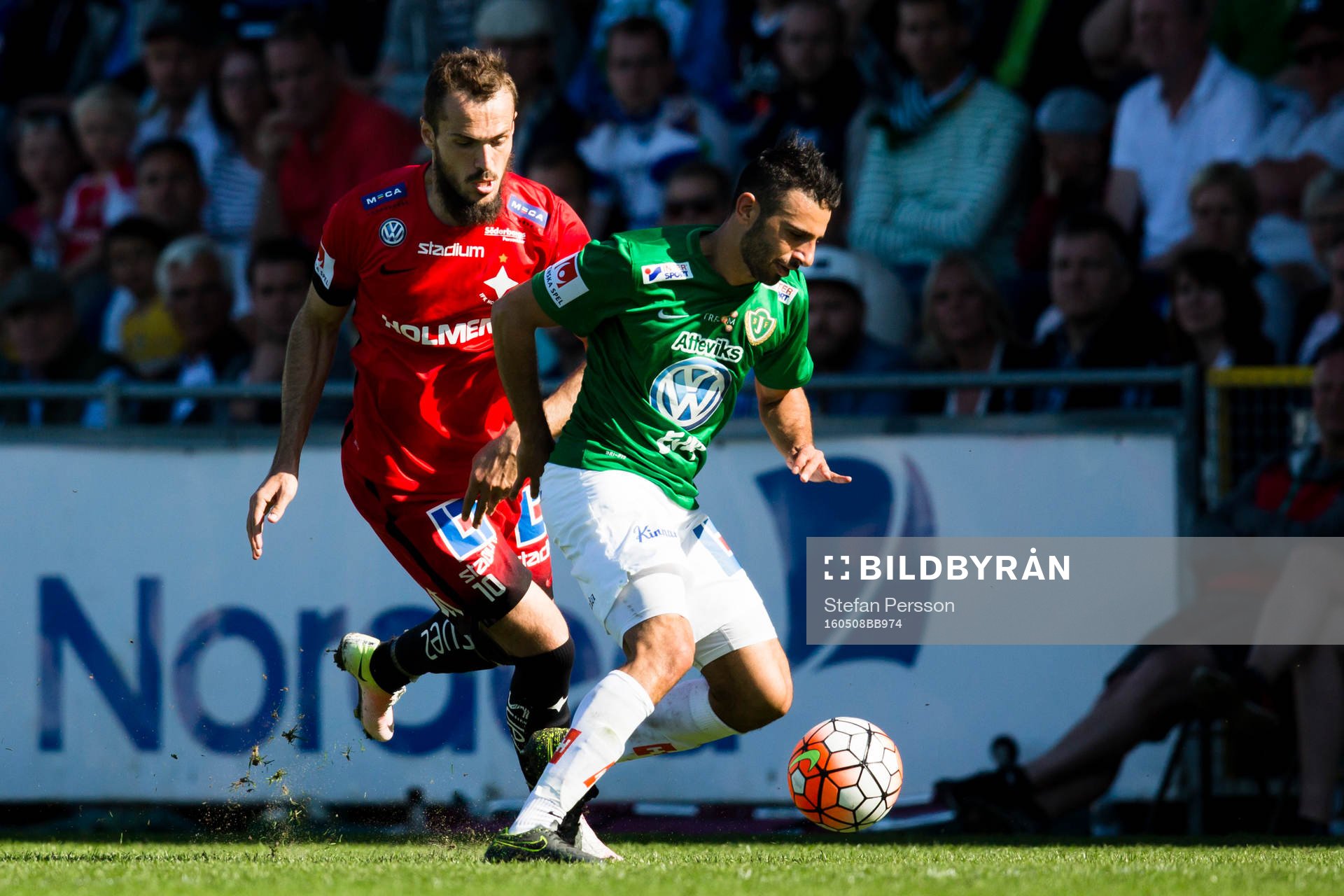 Norrköpings Emir Kujovic mot Jönköpings André Calisir