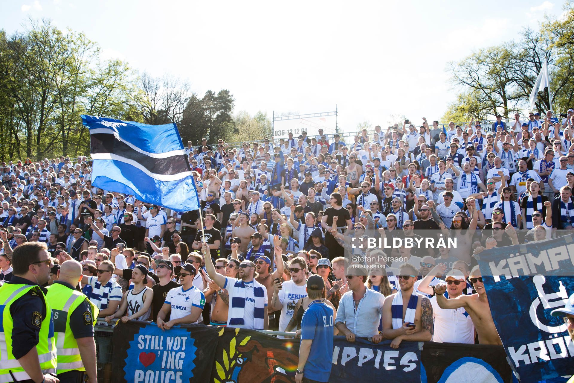Norrköpings supportrar jublar