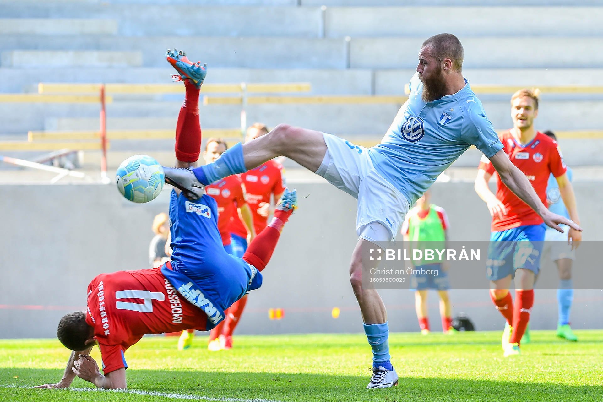 Helsingborgs Christoffer Andersson och Malmö FFs Jo Inge
