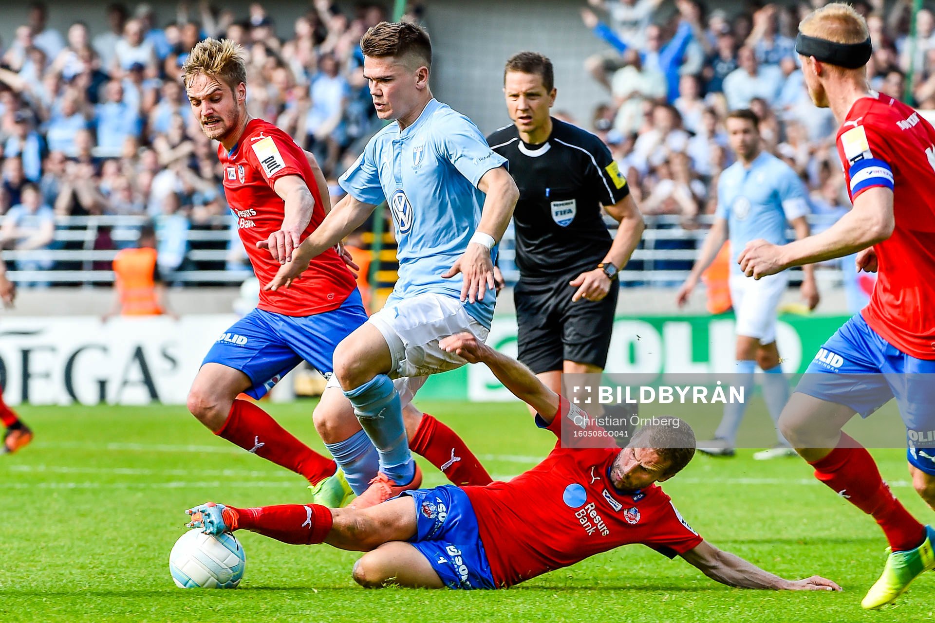 Malmö FFs Vidar Örn Kjartansson och Helsingborgs