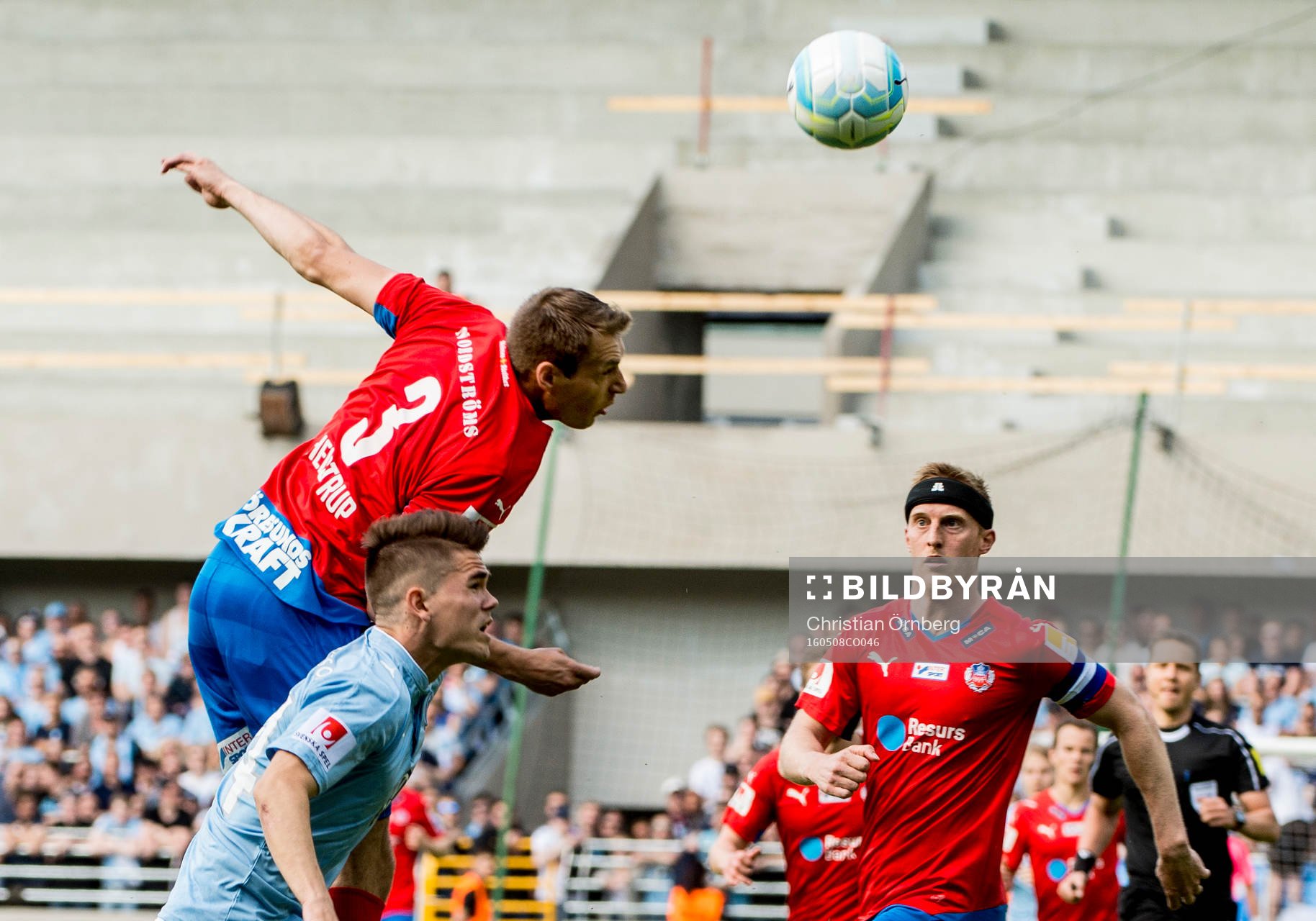Helsingborgs Frederik Helstrup och Peter Larsson mot Malmö