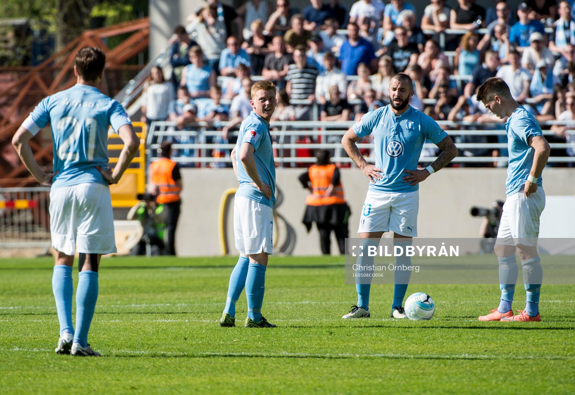 Malmö FFs Kari Arnason, Anders Christiansen, Guillermo