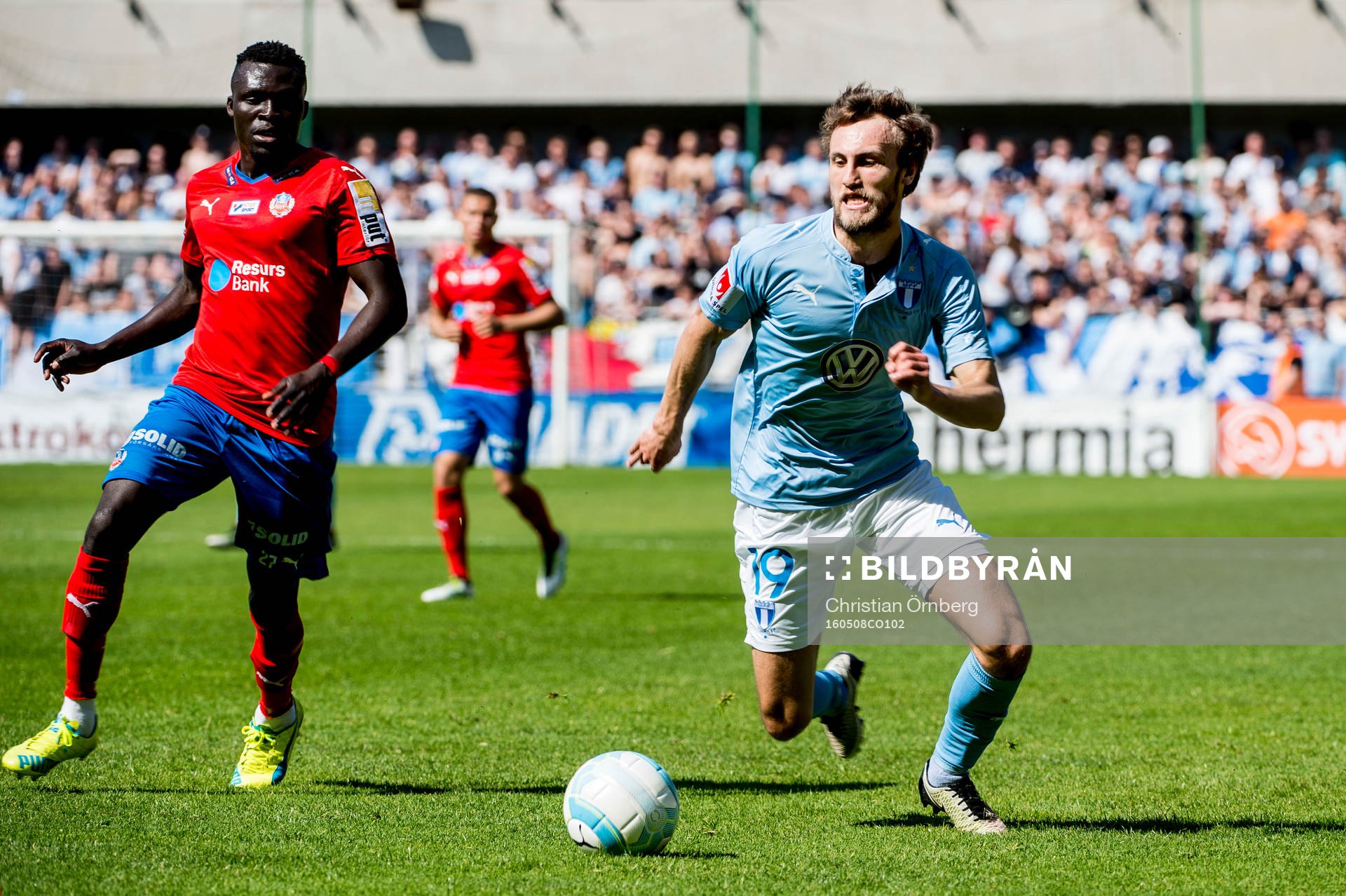 Malmö FFs Magnus Wolff Eikrem mot Helsingborgs Lalawélé