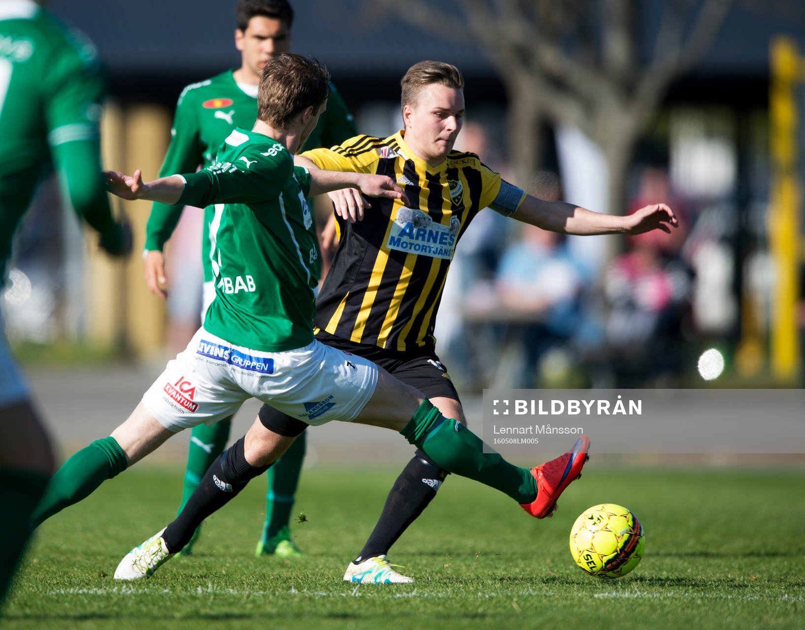 IFK Hässleholms Danny Gunnarsson i matchen i division 2