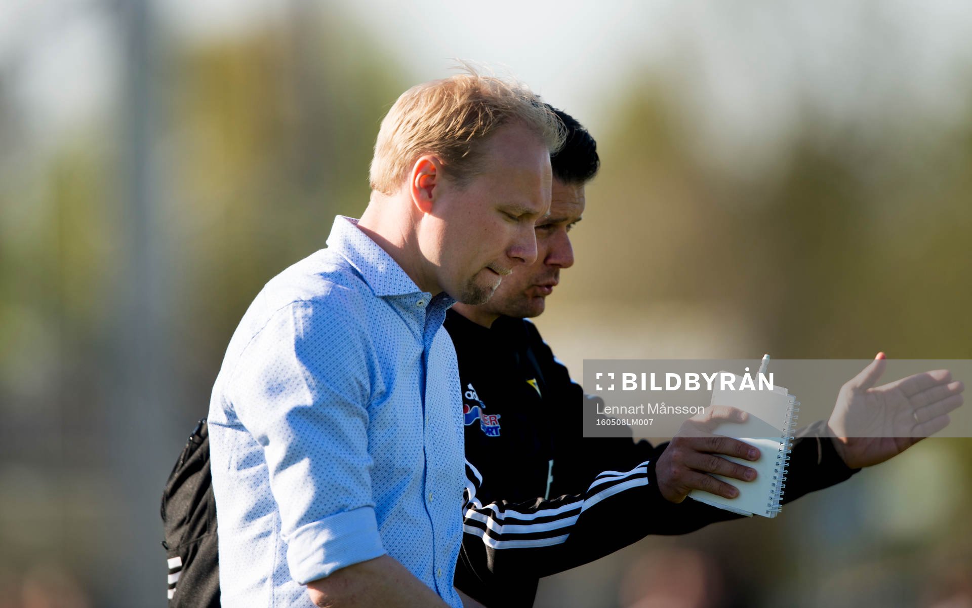 IFK Hässleholms tränarduo Daniel Nilsson och Fredrik