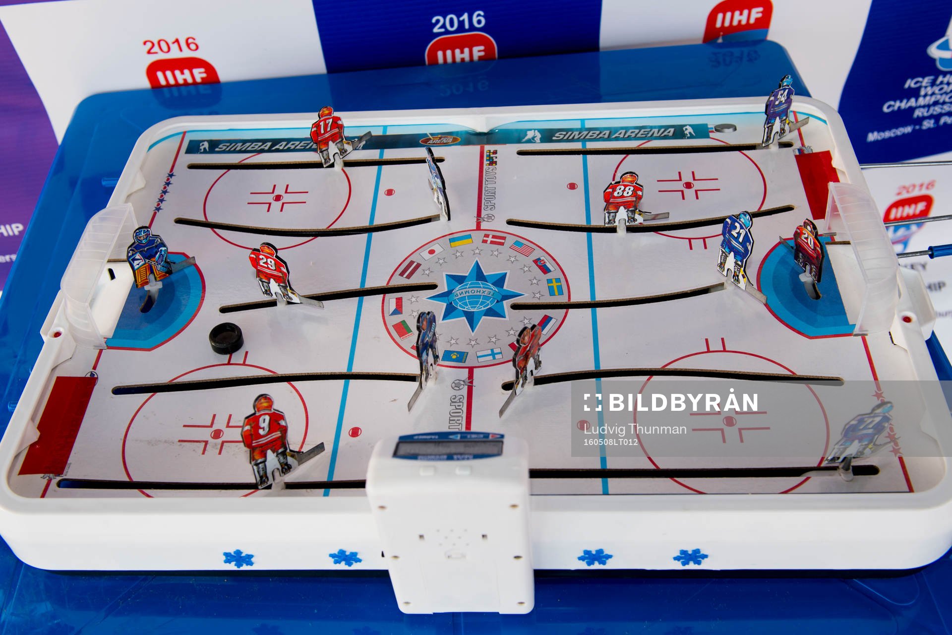 Ett ishockeyspel i Fan-Zone
