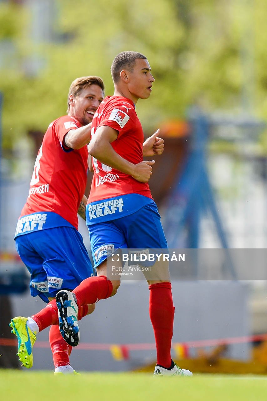 Helsingborgs Jordan Larsson jublar
