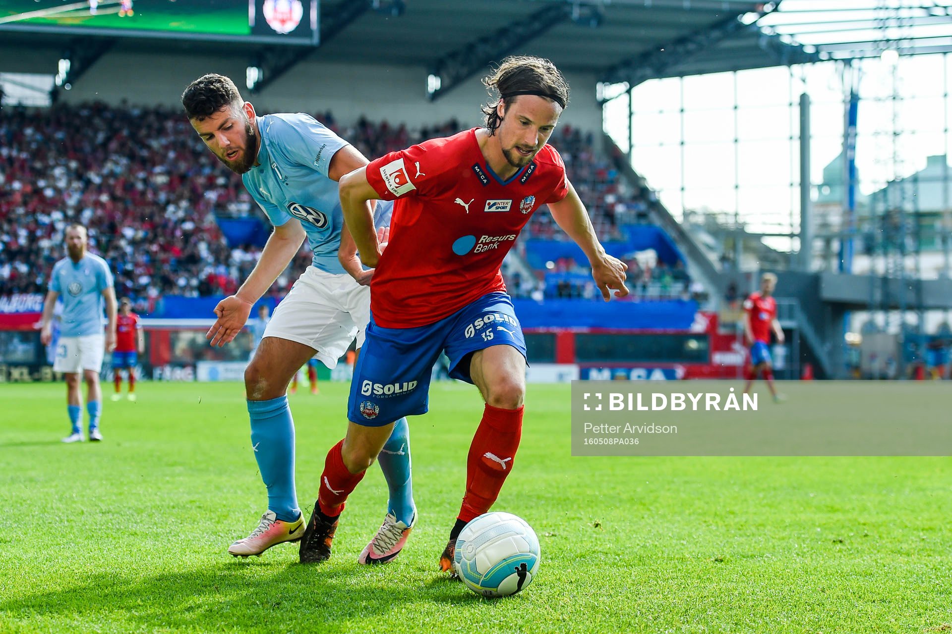 Malmö FFs Erdal Rakip och Helsingborgs Linus Hallenius