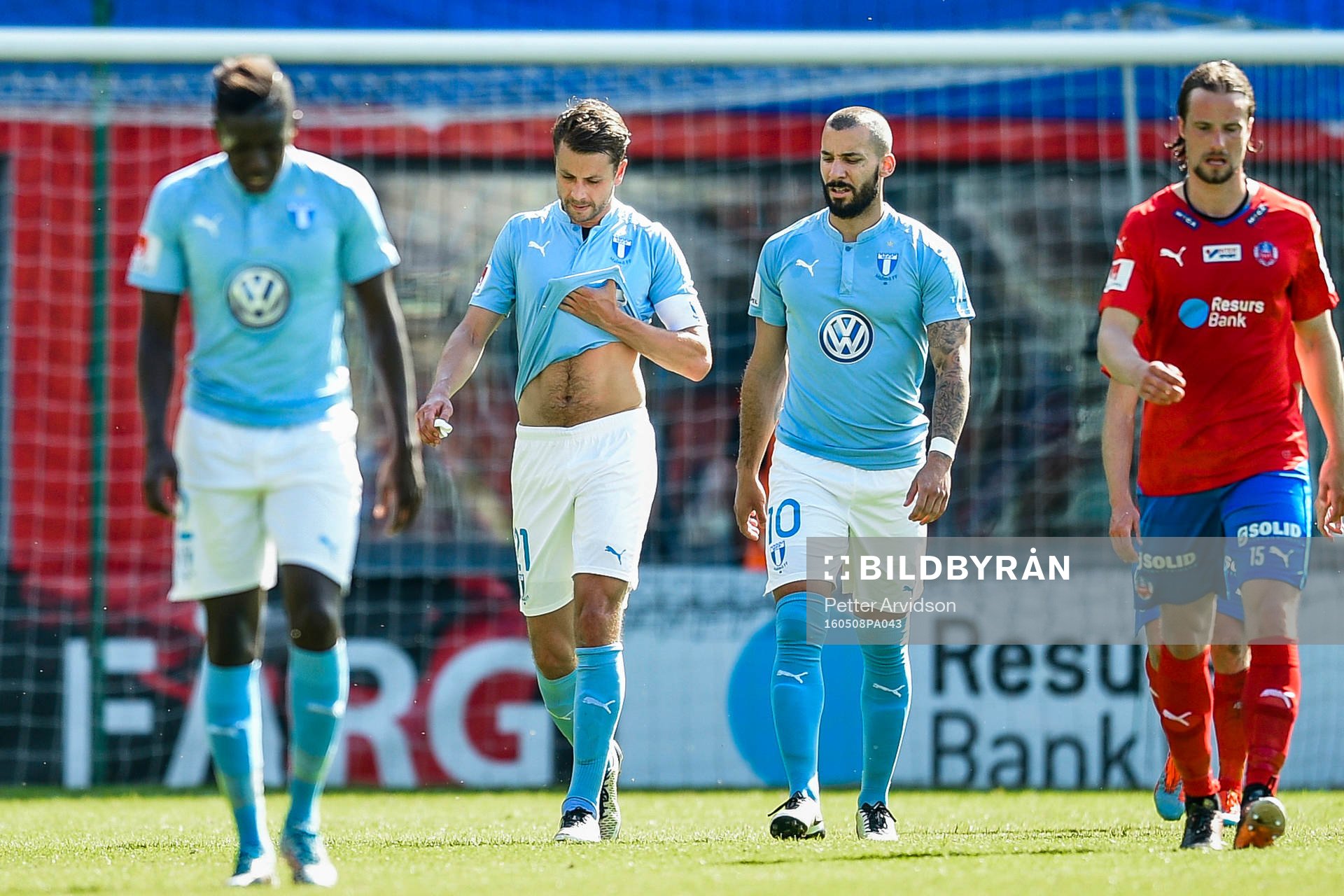 Malmö FFs Pa Konate , Kari Arnason och Guillermo Molins