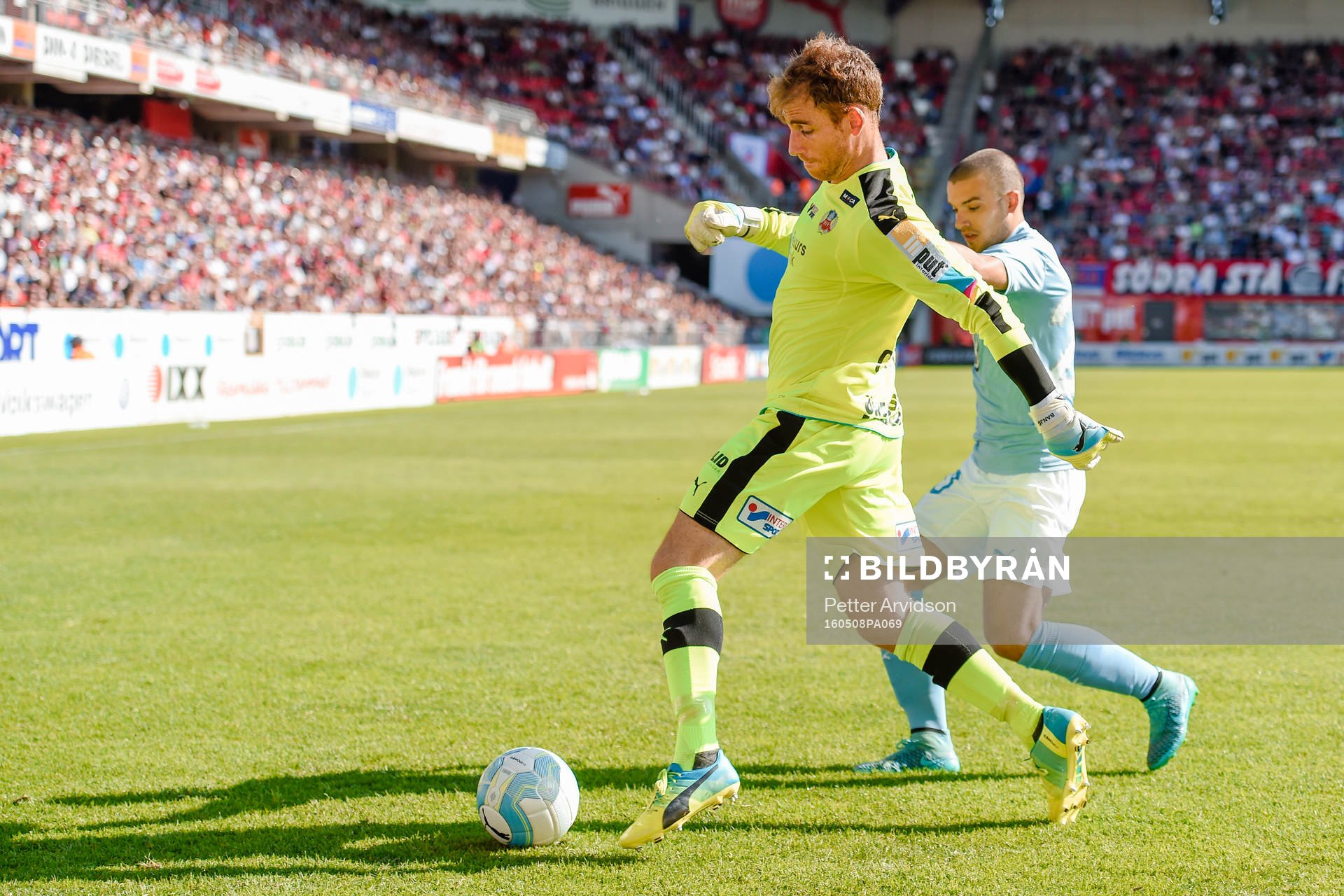 Helsingborgs målvakt Tomer Chencinski och Vladimir Rodic