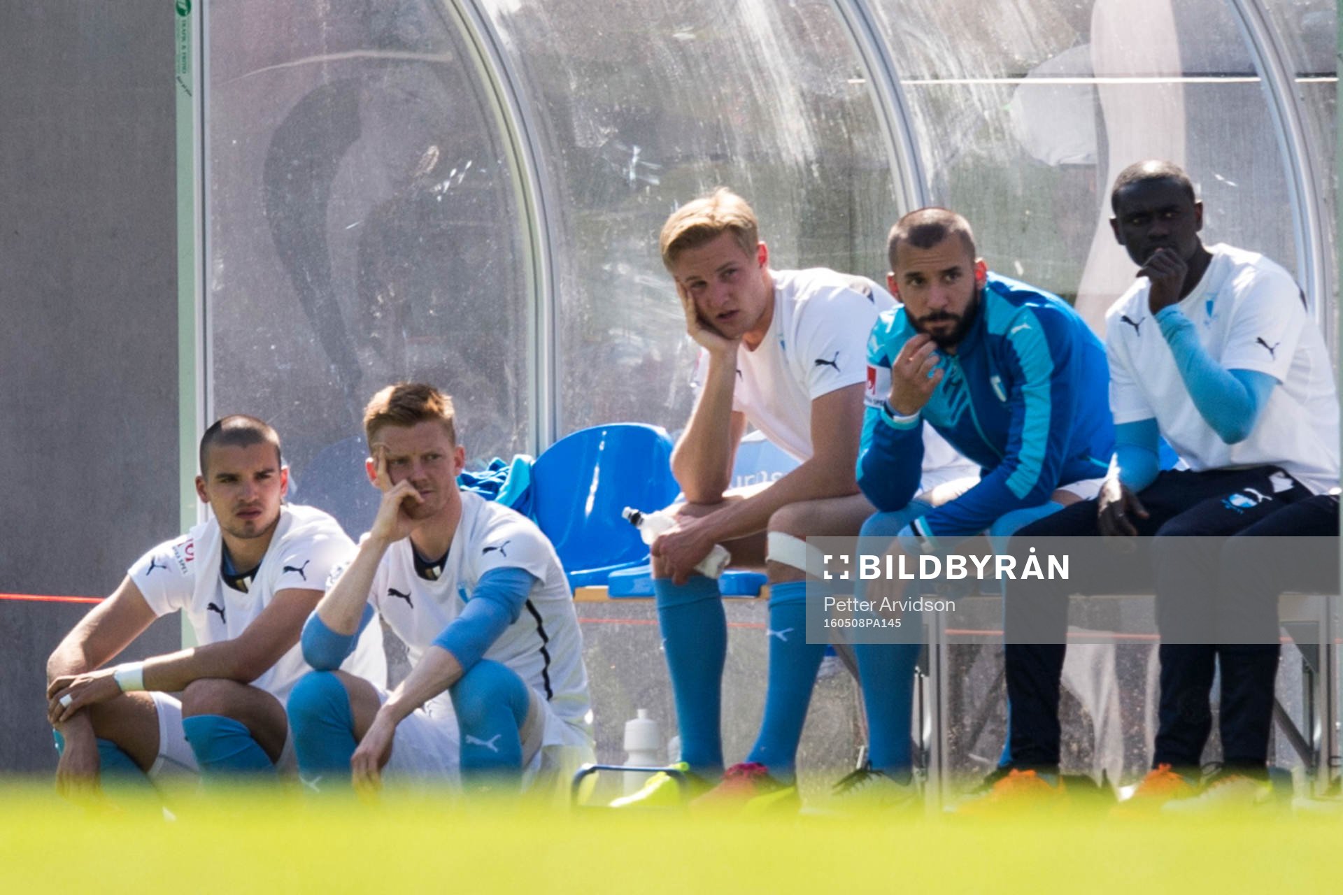 Malmö FFs Vladimir Rodic, Anders Christiansen, Franz