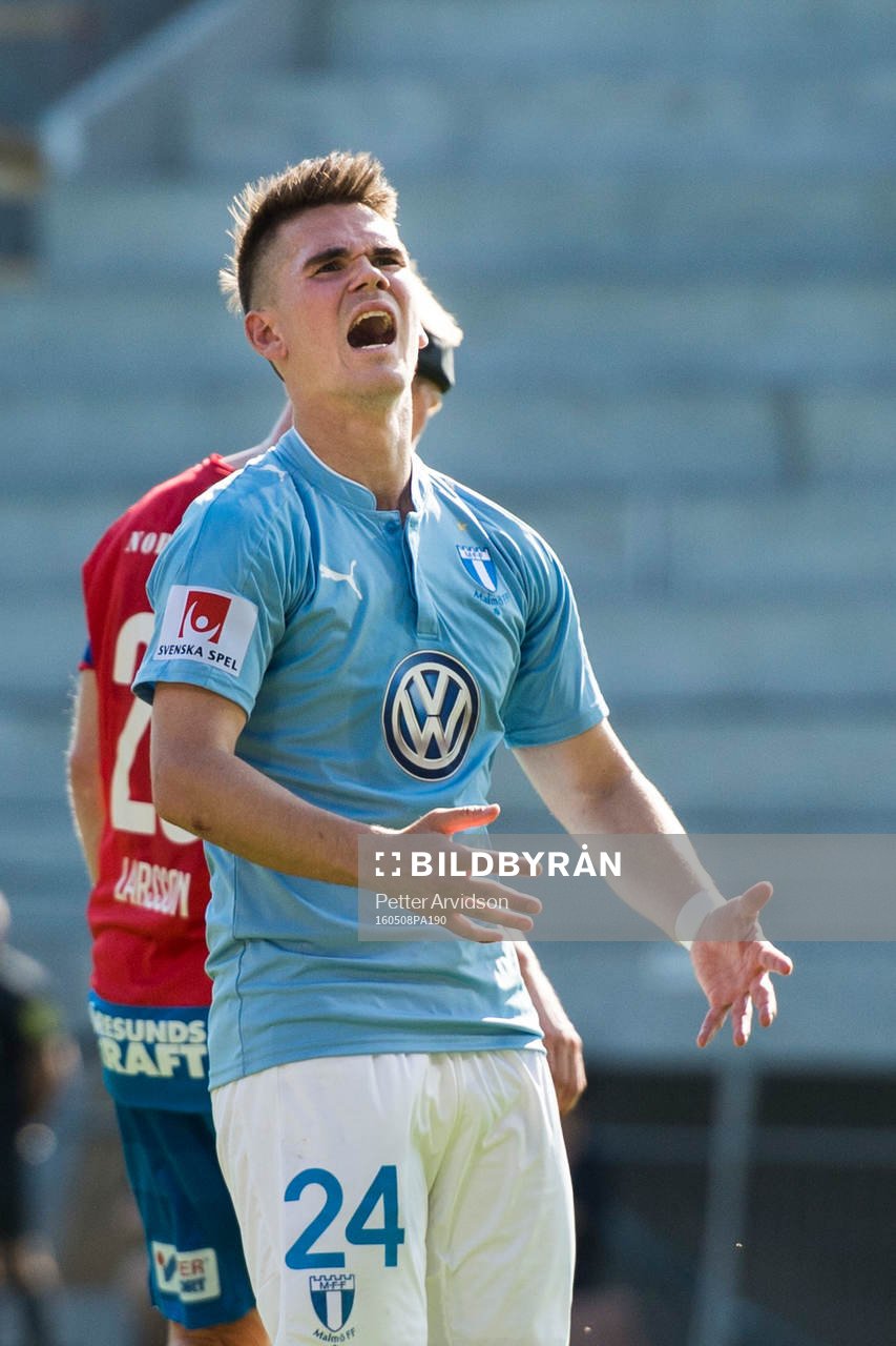 Malmö FFs Vidar Örn Kjartansson deppar