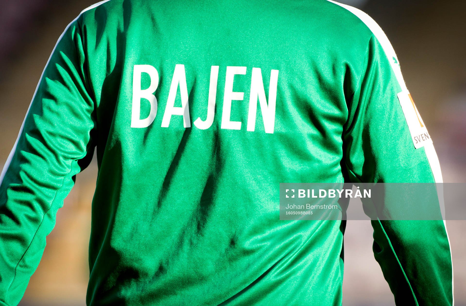 Texten Bajen på ryggen