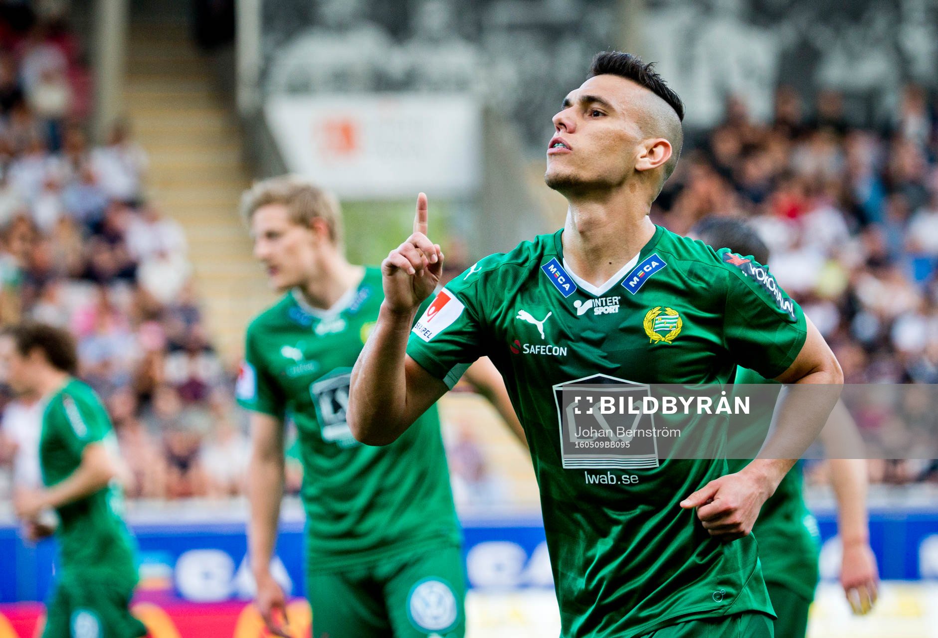 Hammarbys Alexssander Medeiros de Azeredo gör 0-1 och