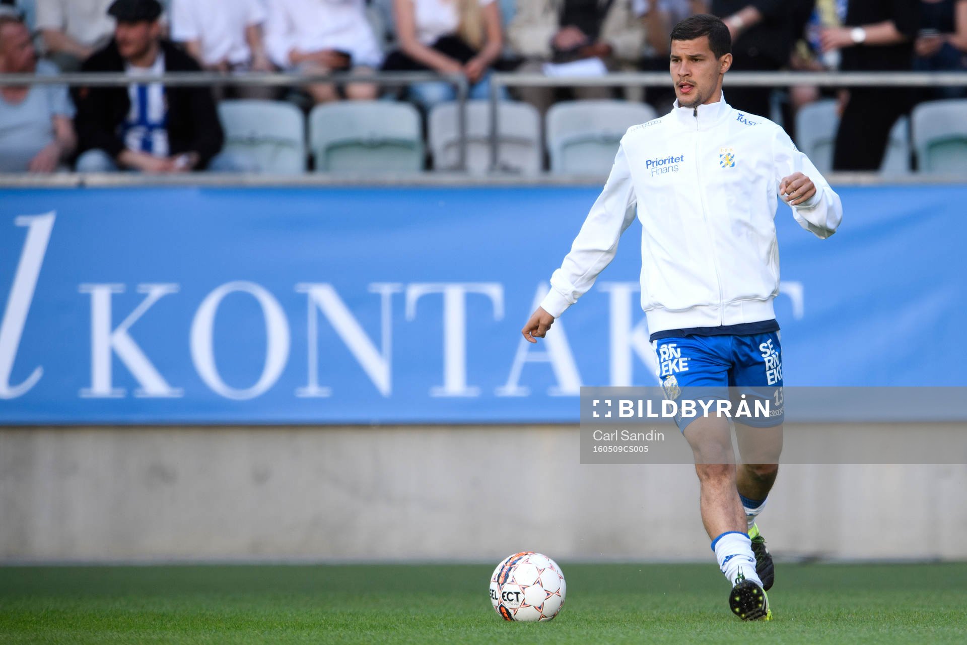 IFK Göteborgs Mauricio Albornoz värmer upp innan