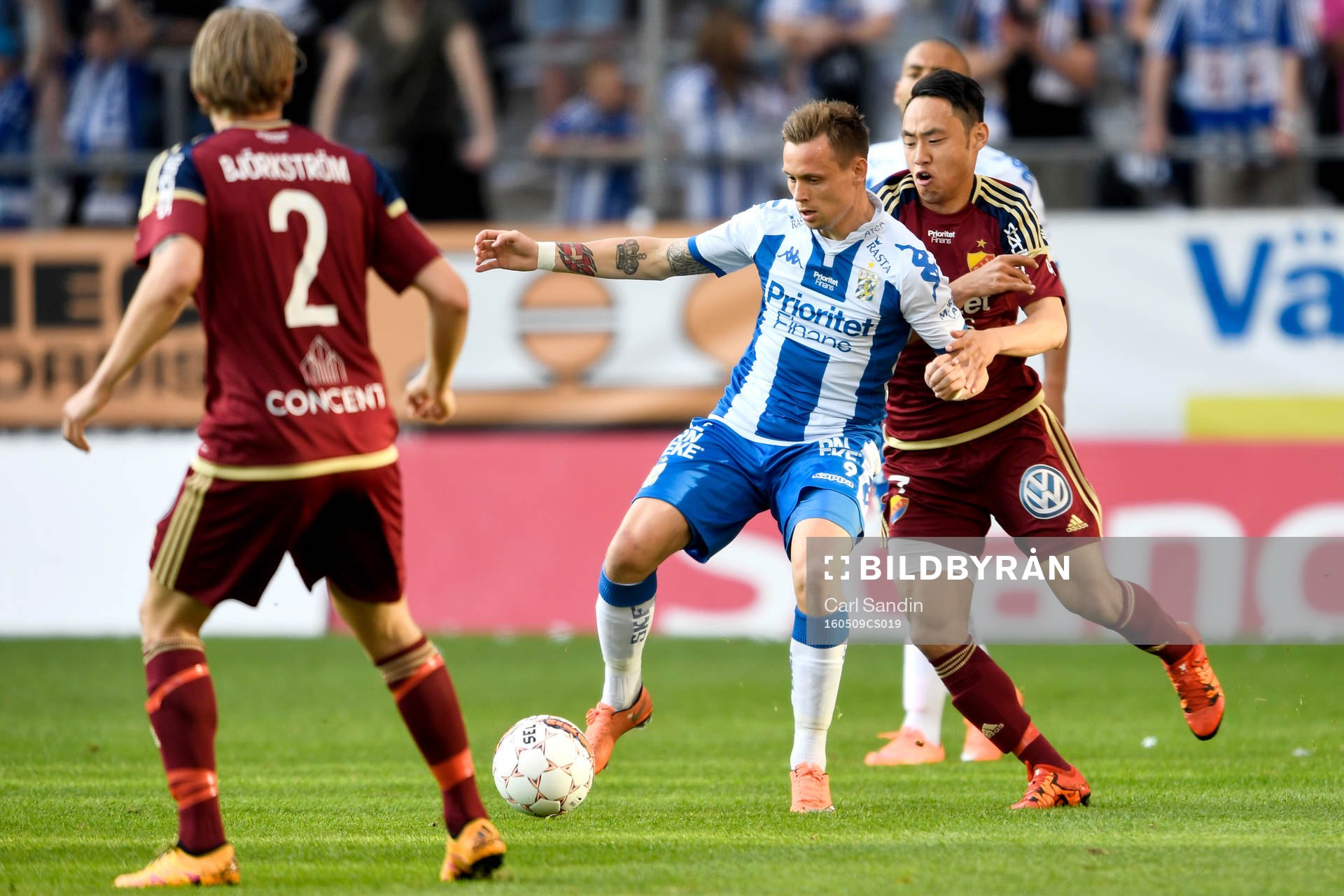 IFK Göteborgs Jakob Ankersen och Djurgårdens Seon-Min Moon
