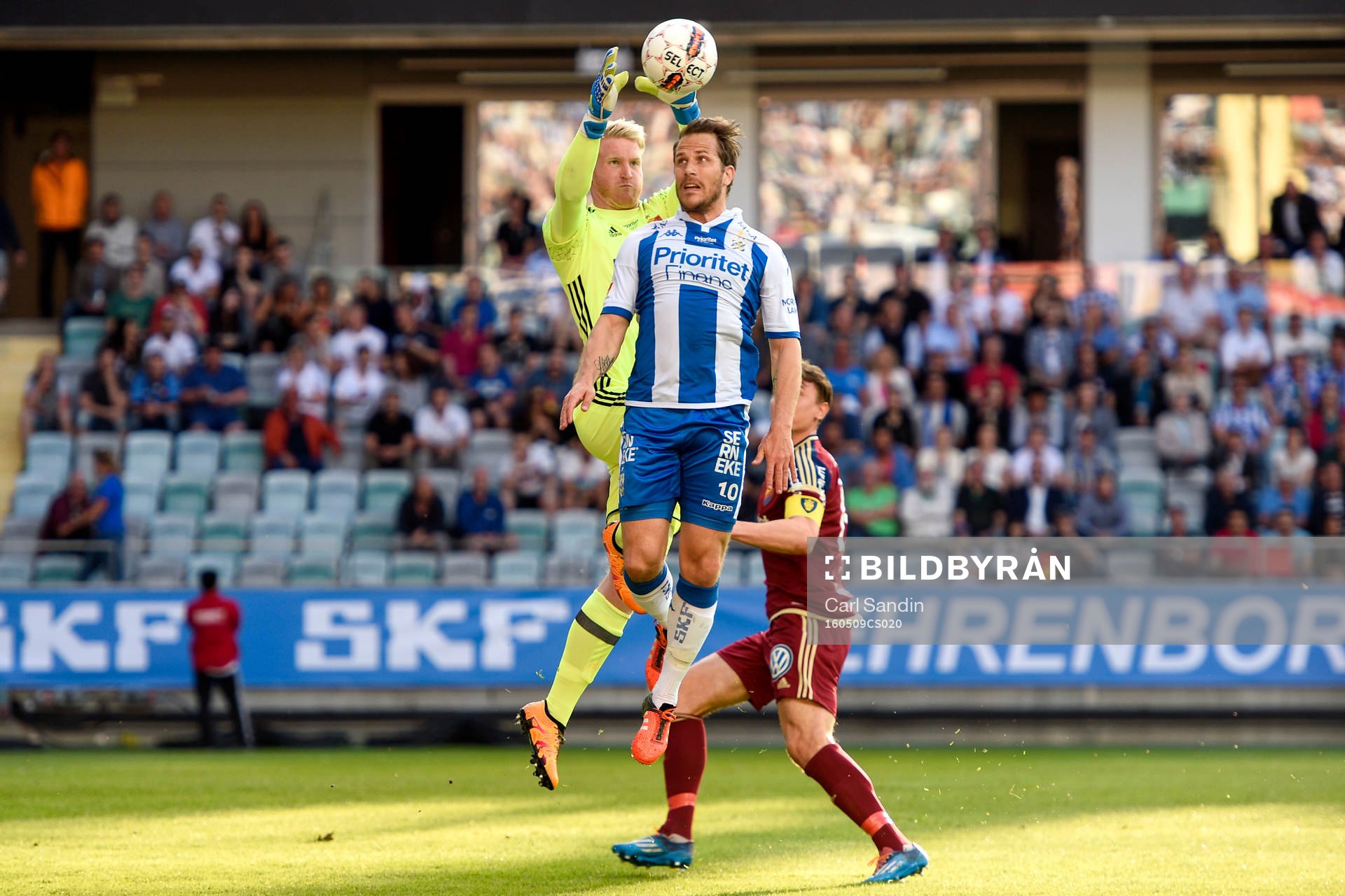 Djurgårdens målvakt Hampus Nilsson och IFK Göteborgs