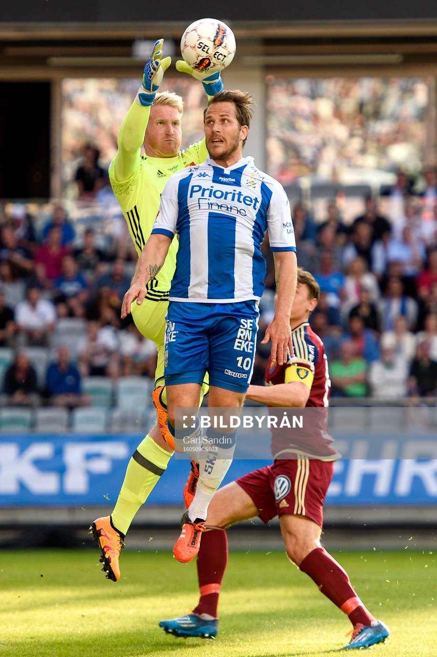 Djurgårdens målvakt Hampus Nilsson och IFK Göteborgs