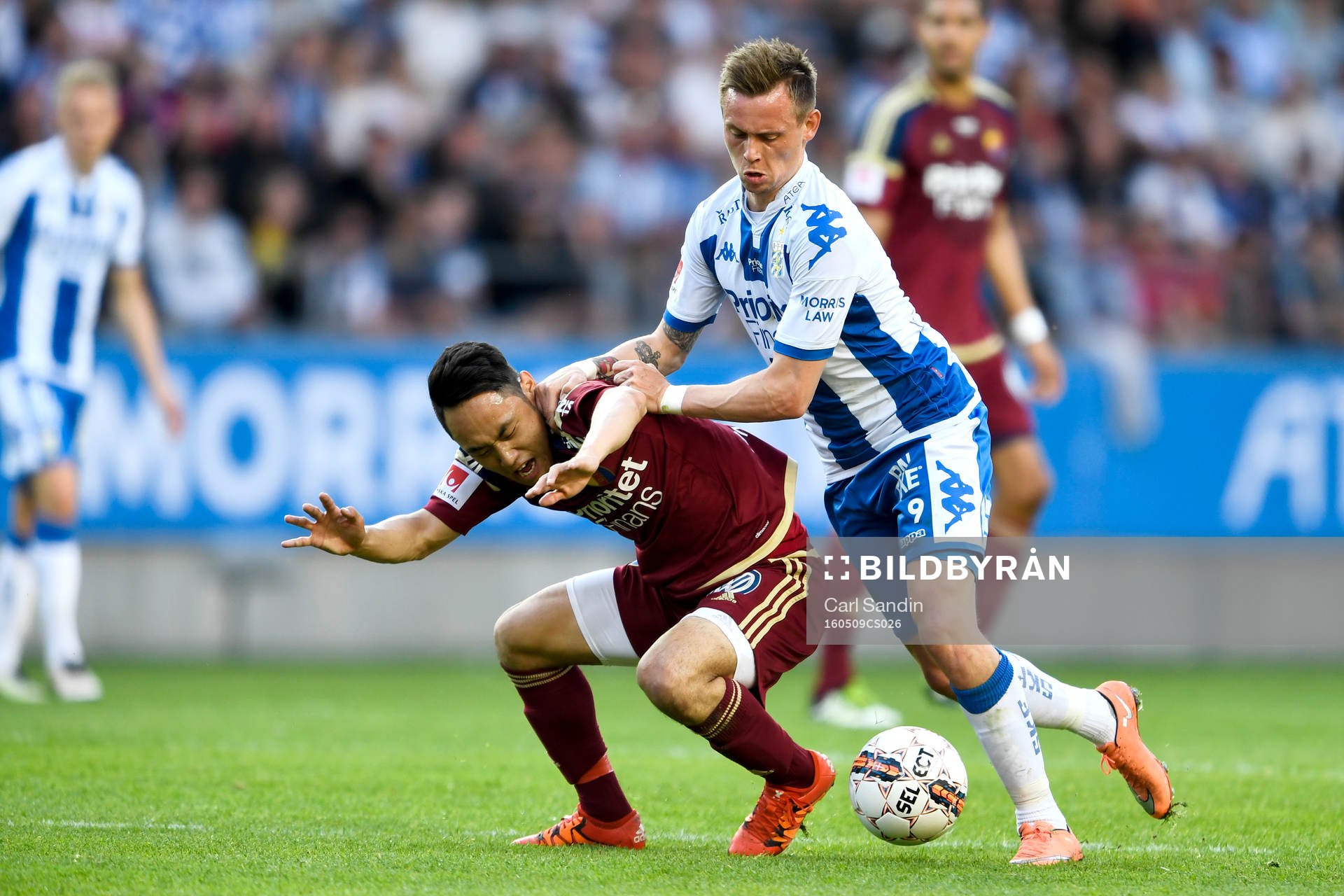Djurgårdens Seon-Min Moon och IFK Göteborgs Jakob Ankersen
